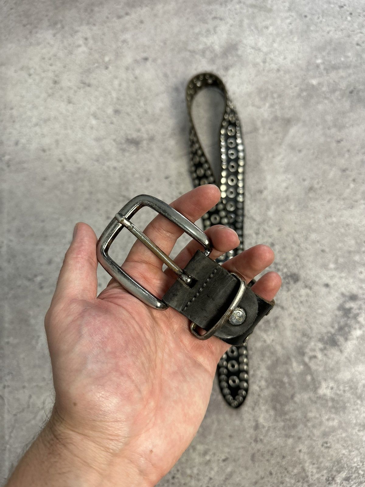 Hysteric Glamour Vintage Rhinestones Leather Belt Y2K Punk Metal Cowboy Size ONE SIZE - 5 Thumbnail