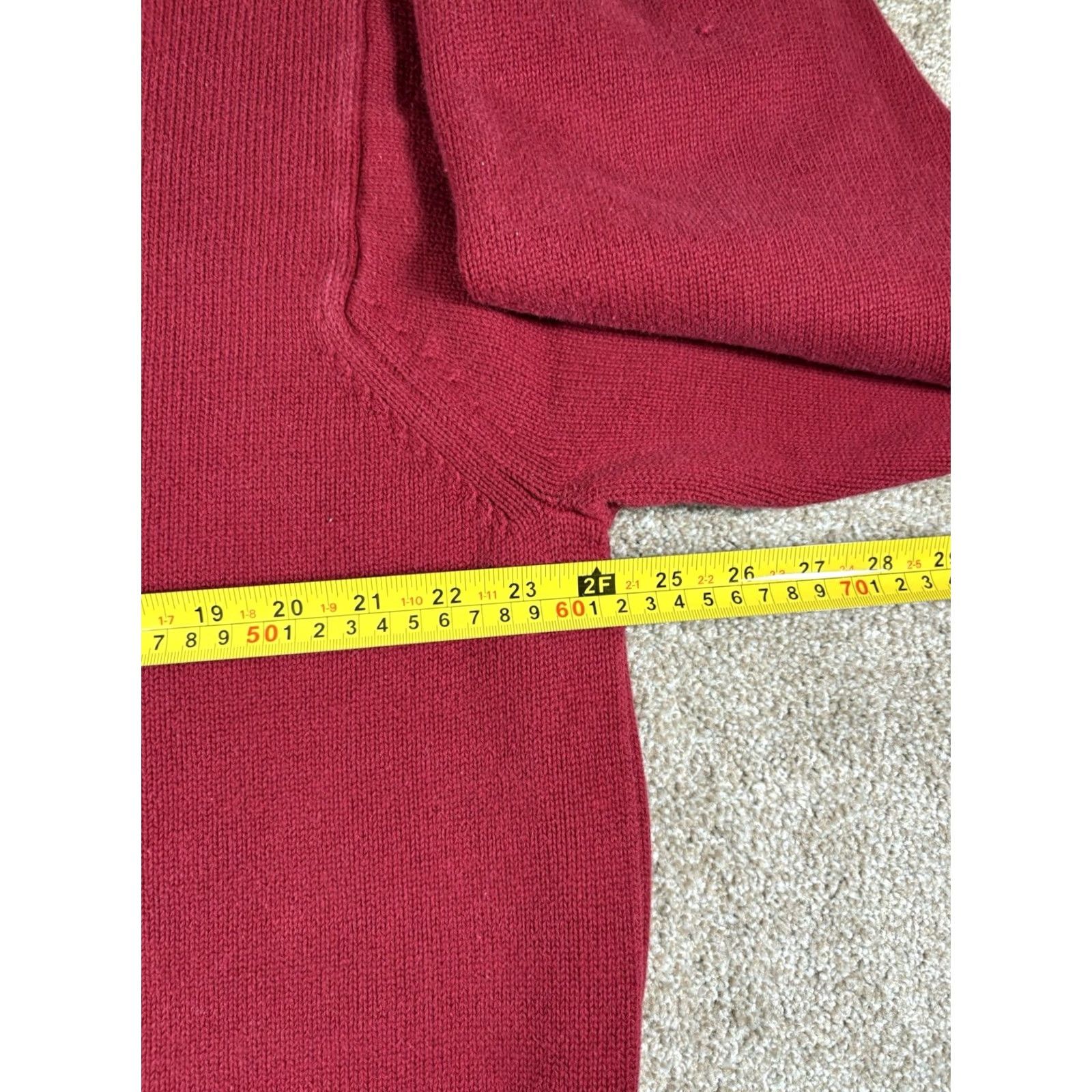 Izod VINTAGE Izod Sweater Red Cable Knit Preppy Heavy Fisherman Crewneck Men's XXL Knit Pullover 90s Crew Neck Cotton Casual Lightweight? Wait. Size US XXL / EU 58 / 5 - 6 Thumbnail