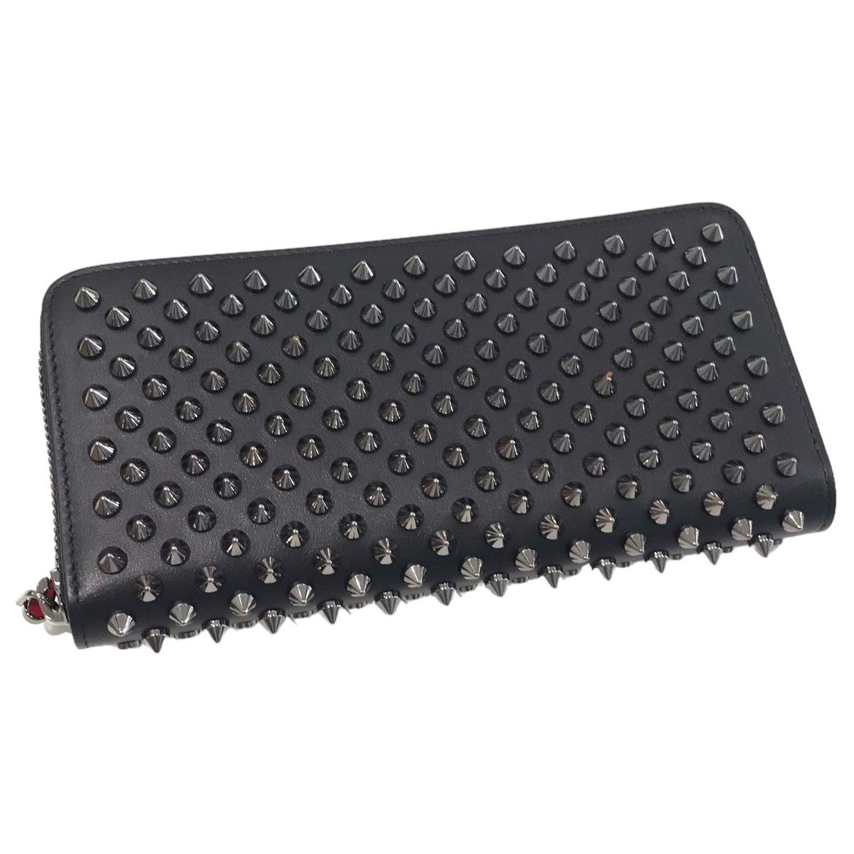 Christian Louboutin W Panettone Wallet Nv Calfp Spike Studs Black