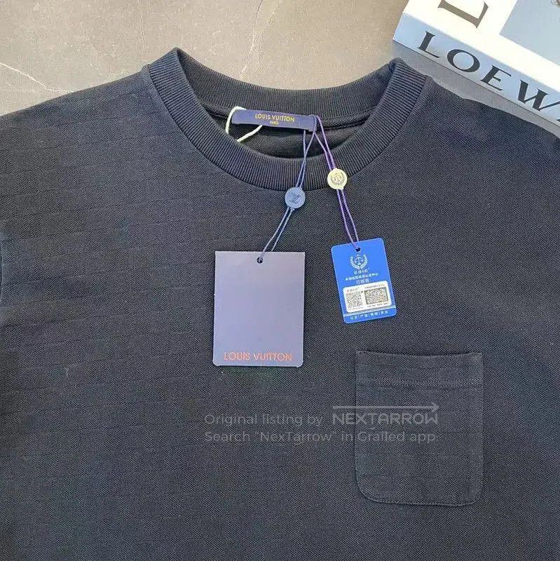 Louis Vuitton Louis Vuitton Black Cotton Summer T-Shirt for Men . Size US M / EU 48-50 / 2 - 3 Thumbnail