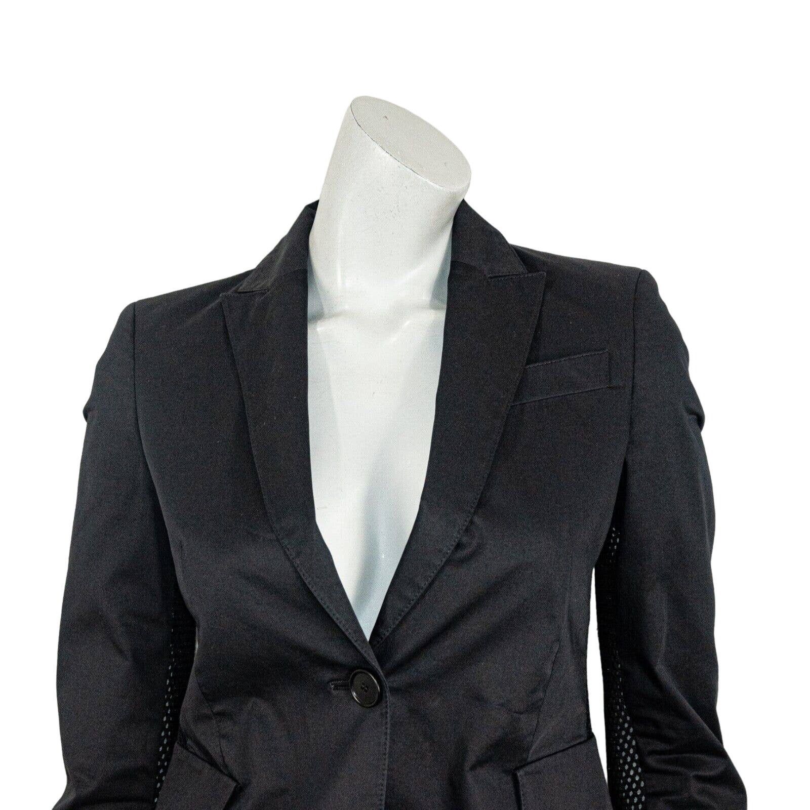 Akris Akris Punto Women's Black Blazer Jacket Size 2 Mesh Sleeve Size XS / US 0-2 / IT 36-38 - 8 Thumbnail