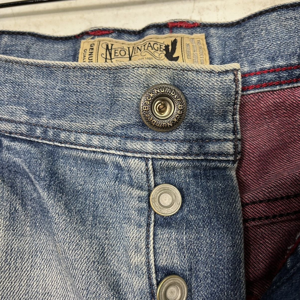 Japanese Brand × Vintage Vintage Back Number Distressed Denim Size 32" / US 10 / IT 46 - 16 Thumbnail