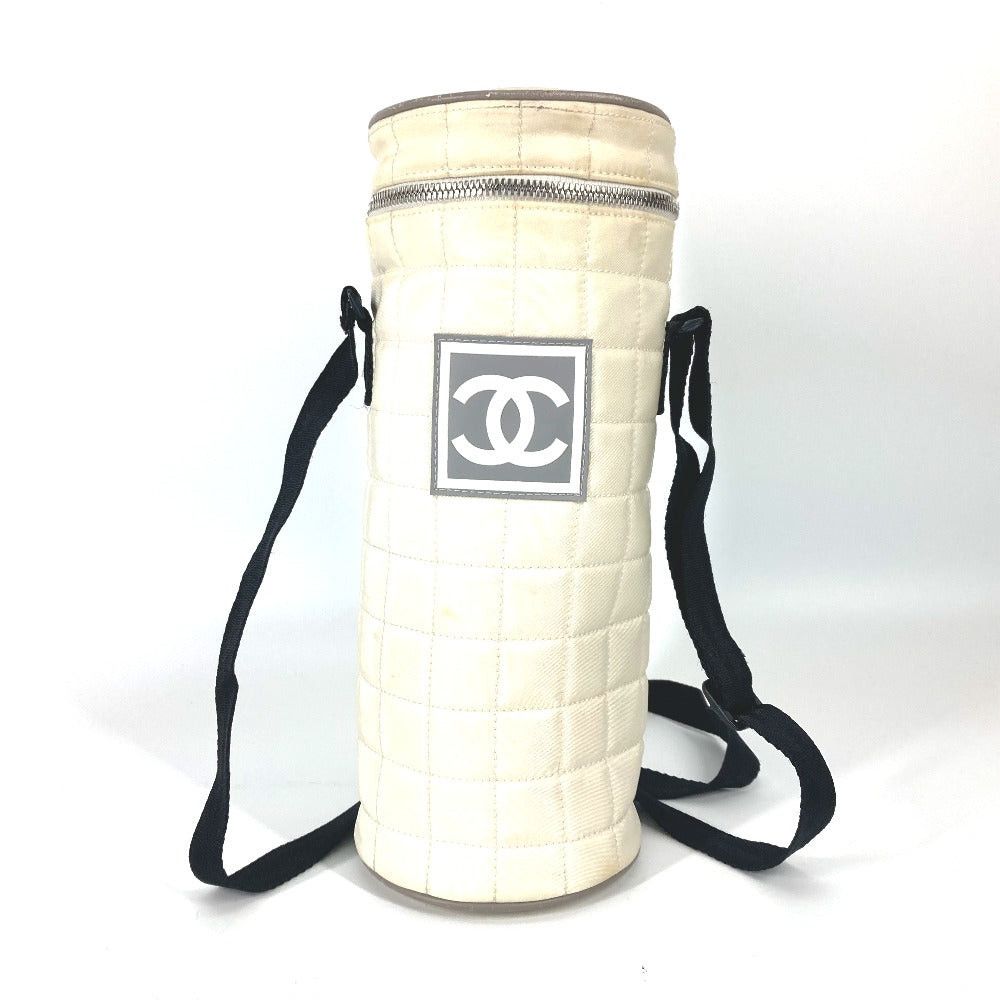 Chanel Chanel Sports Pet Bottle (Clear Plastic Beverage Bottle) Receptacle Cc Coma Mark Holder Diagonal Hanging (E.G. Of A Rocket) Shoulder Bag Nylon Women White Size ONE SIZE - 1 Thumbnail