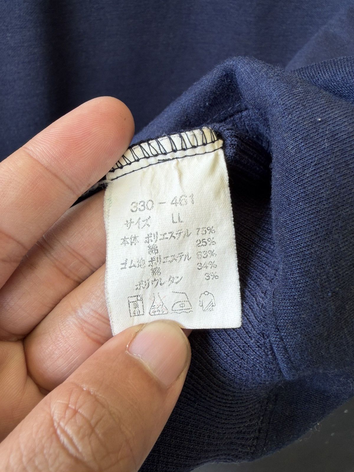 Gianni Valentino Vintage Gianni Valentino Italy Navy V Logo Sweatshirt Size US L / EU 52-54 / 3 - 5 Thumbnail