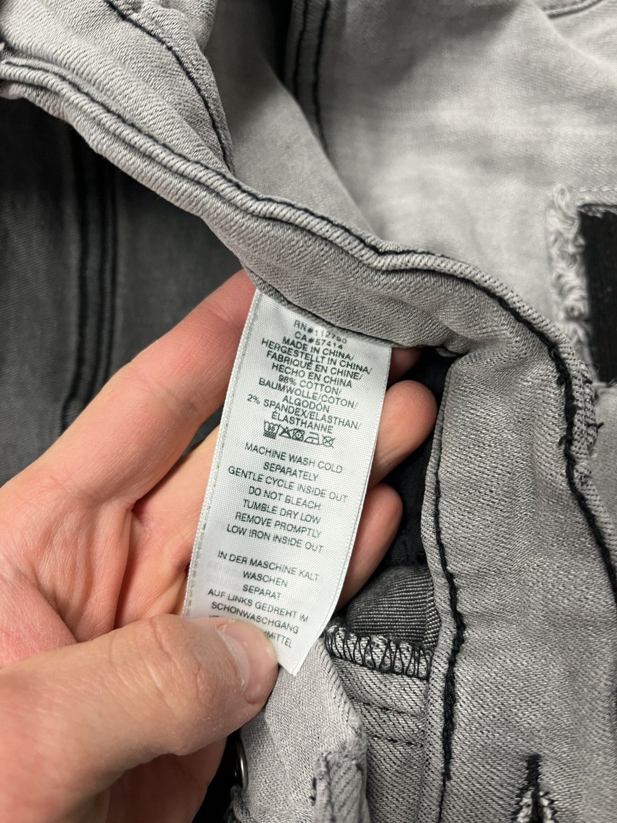 Japanese Brand × True Religion True Religion Rocco Distressed Relaxed Skinny Jeans Y2k Rare Size US 34 / EU 50 - 9 Thumbnail