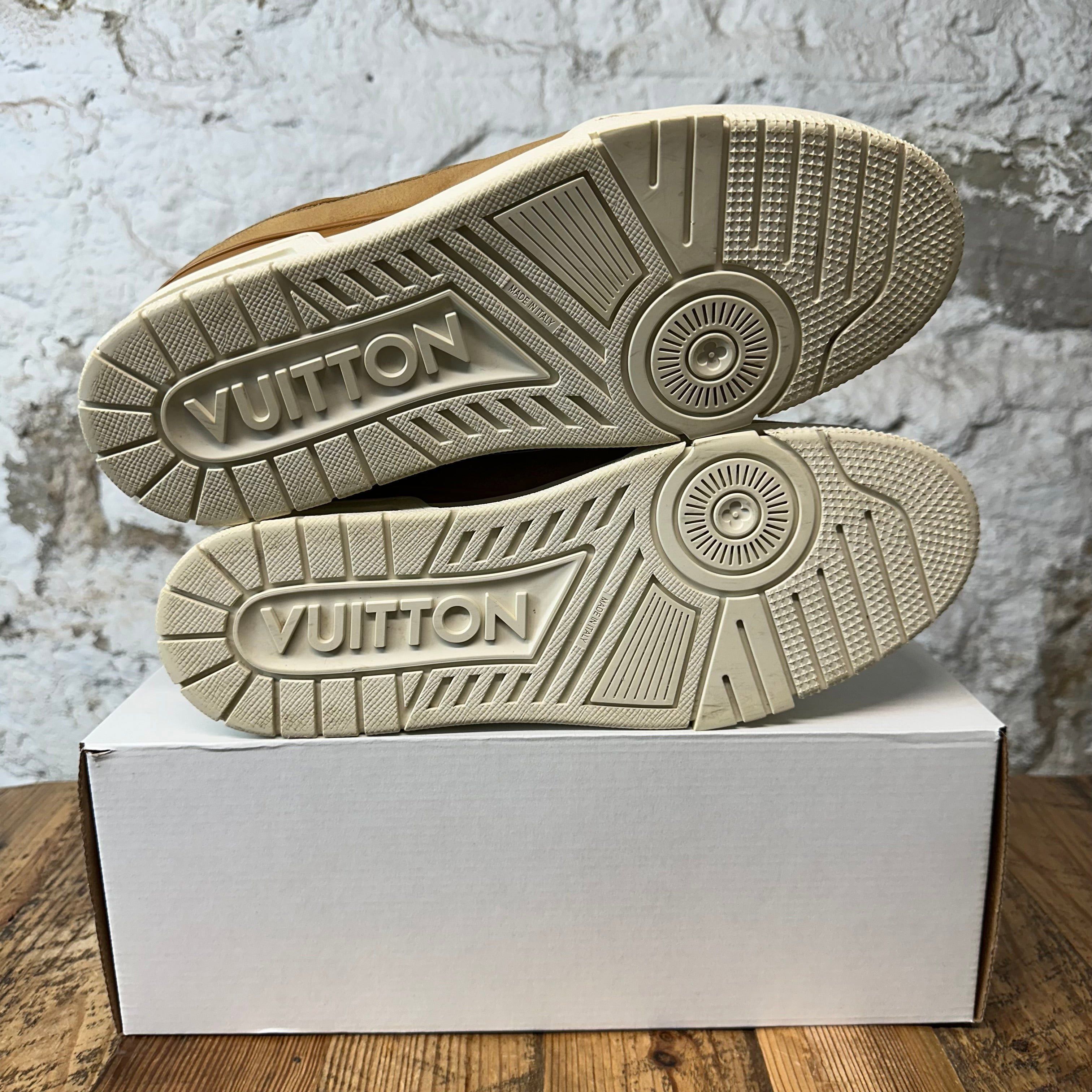 Louis Vuitton Louis Vuitton Brown Leather Trainer Sneaker Sz 10.5 (9LV) Size US 10.5 / EU 43-44 - 5 Thumbnail