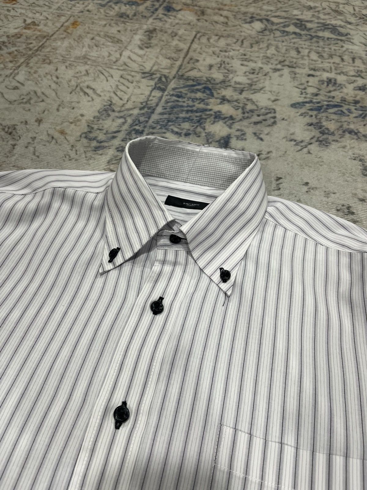 Yohji Yamamoto SACSNY Y’SACCS by Yohji Yamamoto Stripe Button Up Size US L / EU 52-54 / 3 - 2 Thumbnail