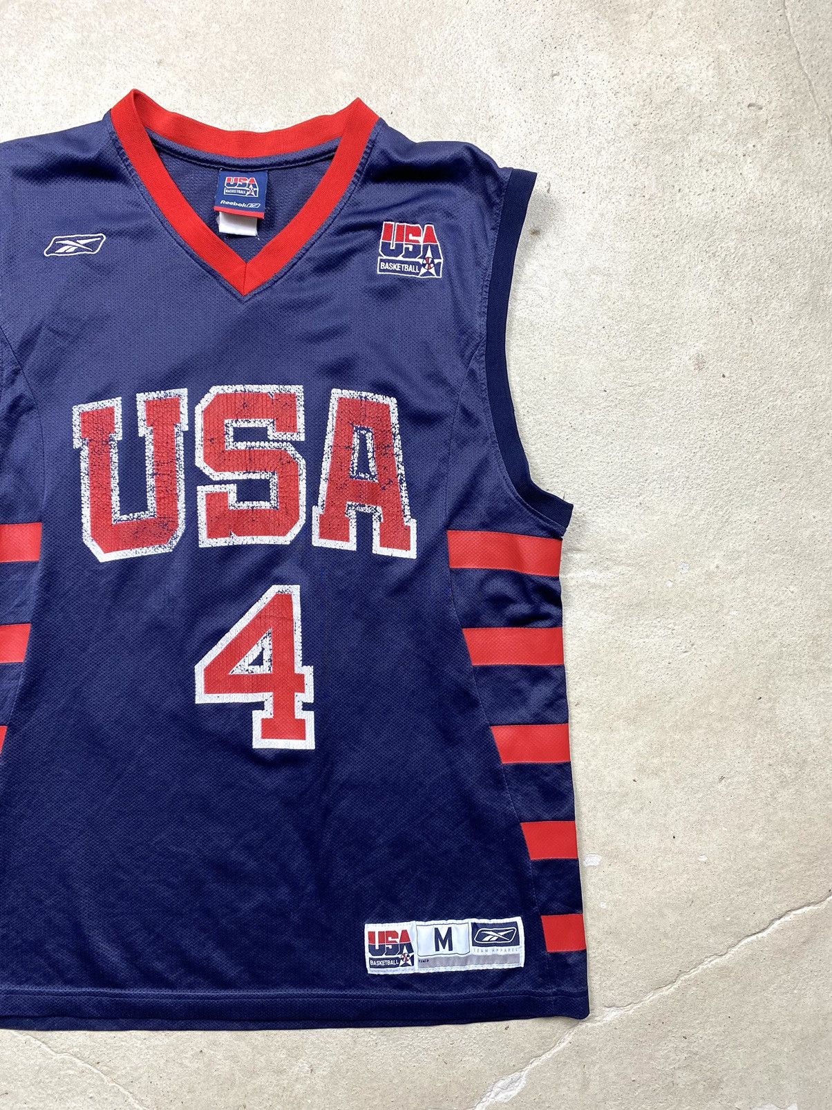 NBA × Reebok × Vintage Vintage 2000’s Reebok Allen Iverson USA Basketball Jersey Size US M / EU 48-50 / 2 - 4 Thumbnail