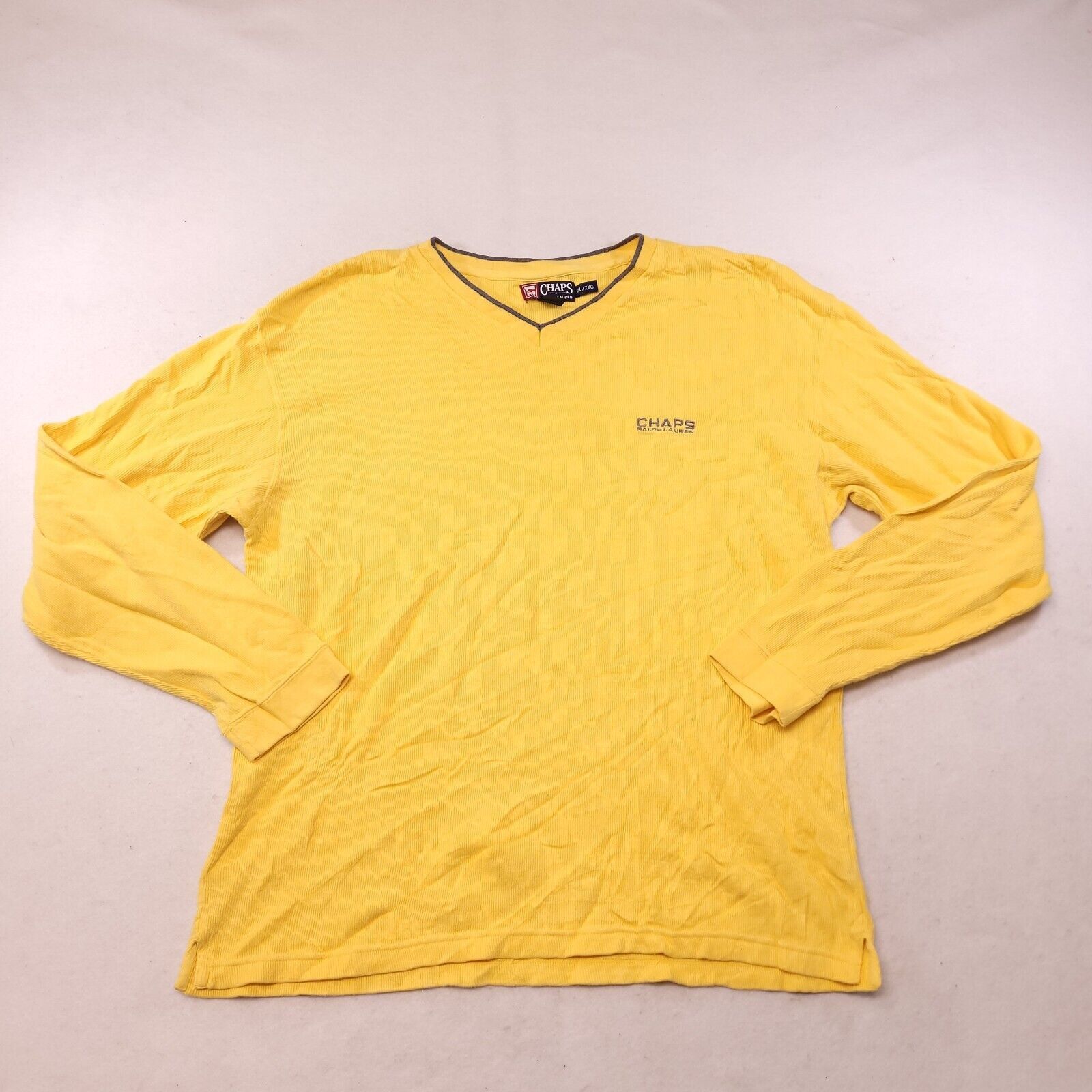 Chaps Chaps Long Sleeve Pullover Sweater Mens Size 2XL Yellow Size US XXL / EU 58 / 5 - 2 Thumbnail