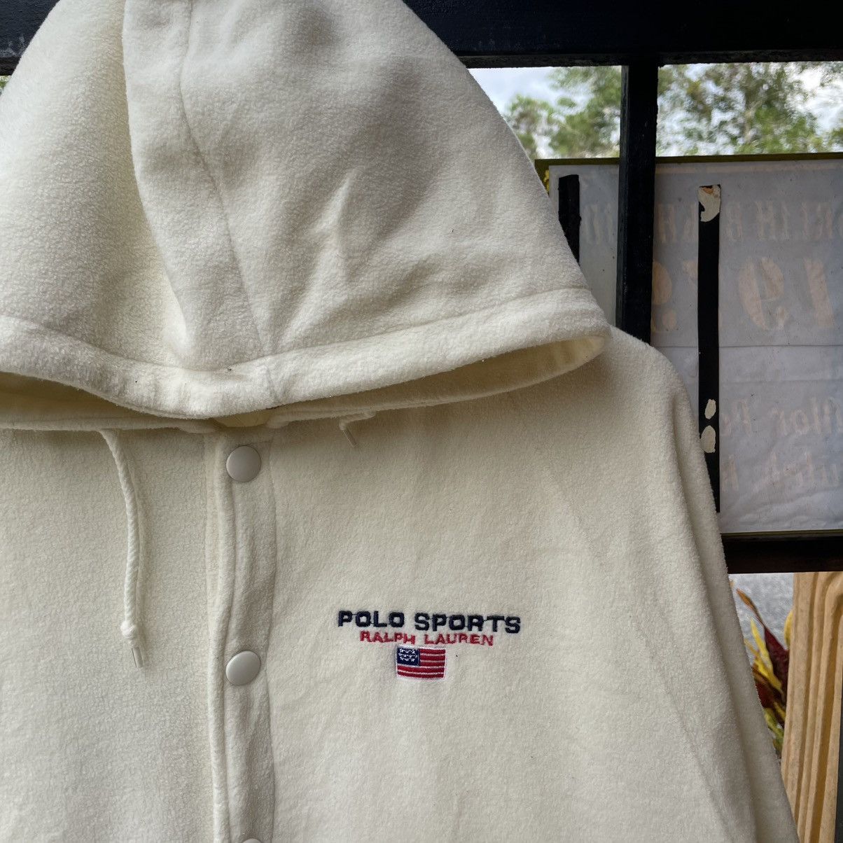 Polo Ralph Lauren 🔥Polo Sport Ralph Lauren Snap Buttons Hooded Fleece Jacket Size US M / EU 48-50 / 2 - 7 Thumbnail