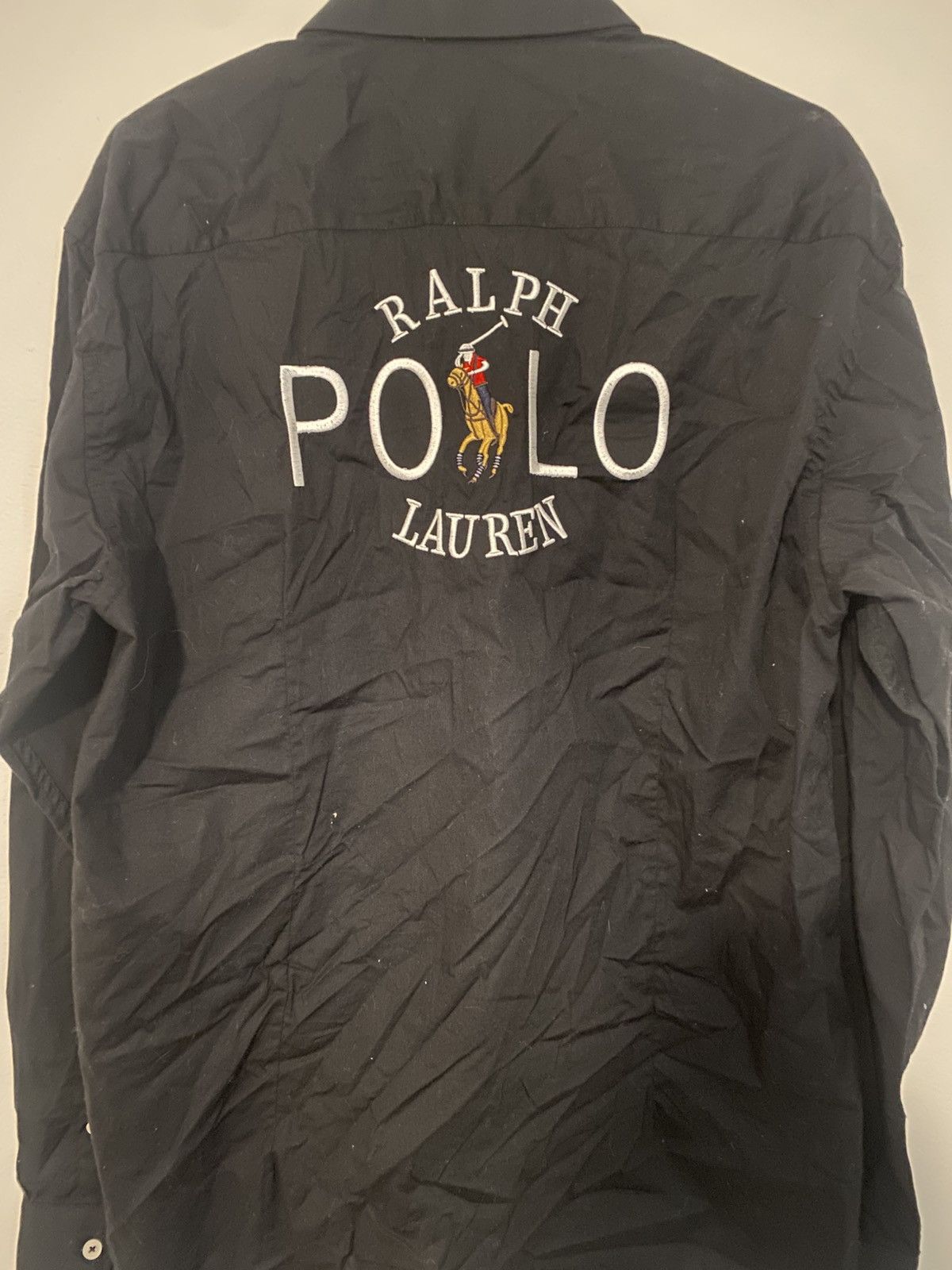 Polo Ralph Lauren Exaggerated logo - black long sleeve polo Size US M / EU 48-50 / 2 - 1 Thumbnail