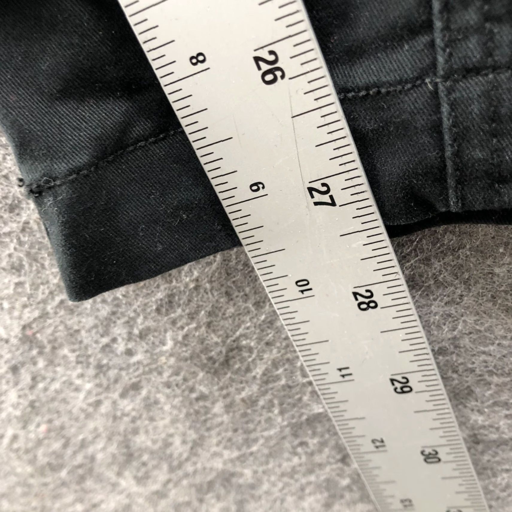 Banana Republic Banana Republic Pants Womens M Black Mid Rise Stretch Chino Tapered Ankle Casual Size 32" / US 10 / IT 46 - 7 Thumbnail