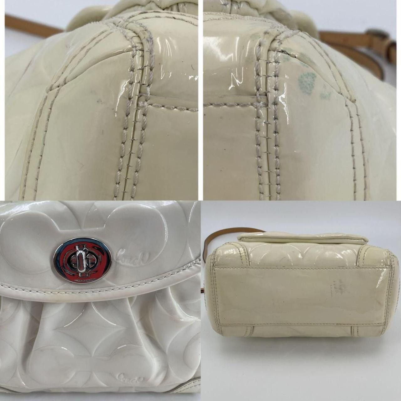 Coach Coach Embossed Patent Leather Tote Size ONE SIZE - 8 Thumbnail