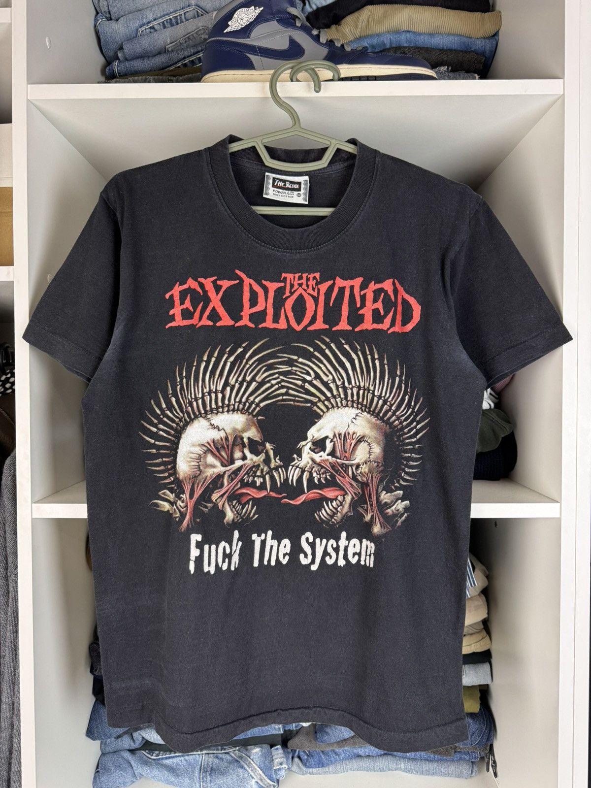 Band Tees The Exploited “Fuck The System” T-Shirt Tagged M (Fits S) Size US M / EU 48-50 / 2 - 1 Thumbnail