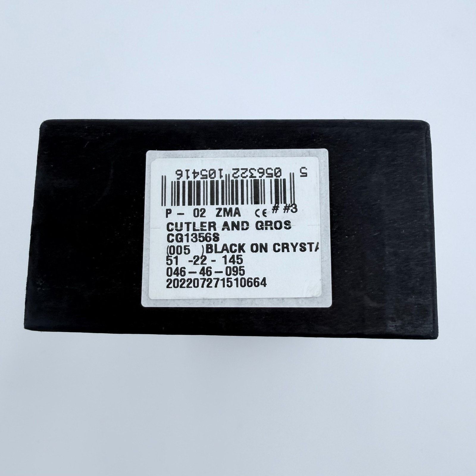 Cutler and Gross NEW Cutler and Gross 1356S 005 Black Crystal Grey Lens Size ONE SIZE - 9 Thumbnail