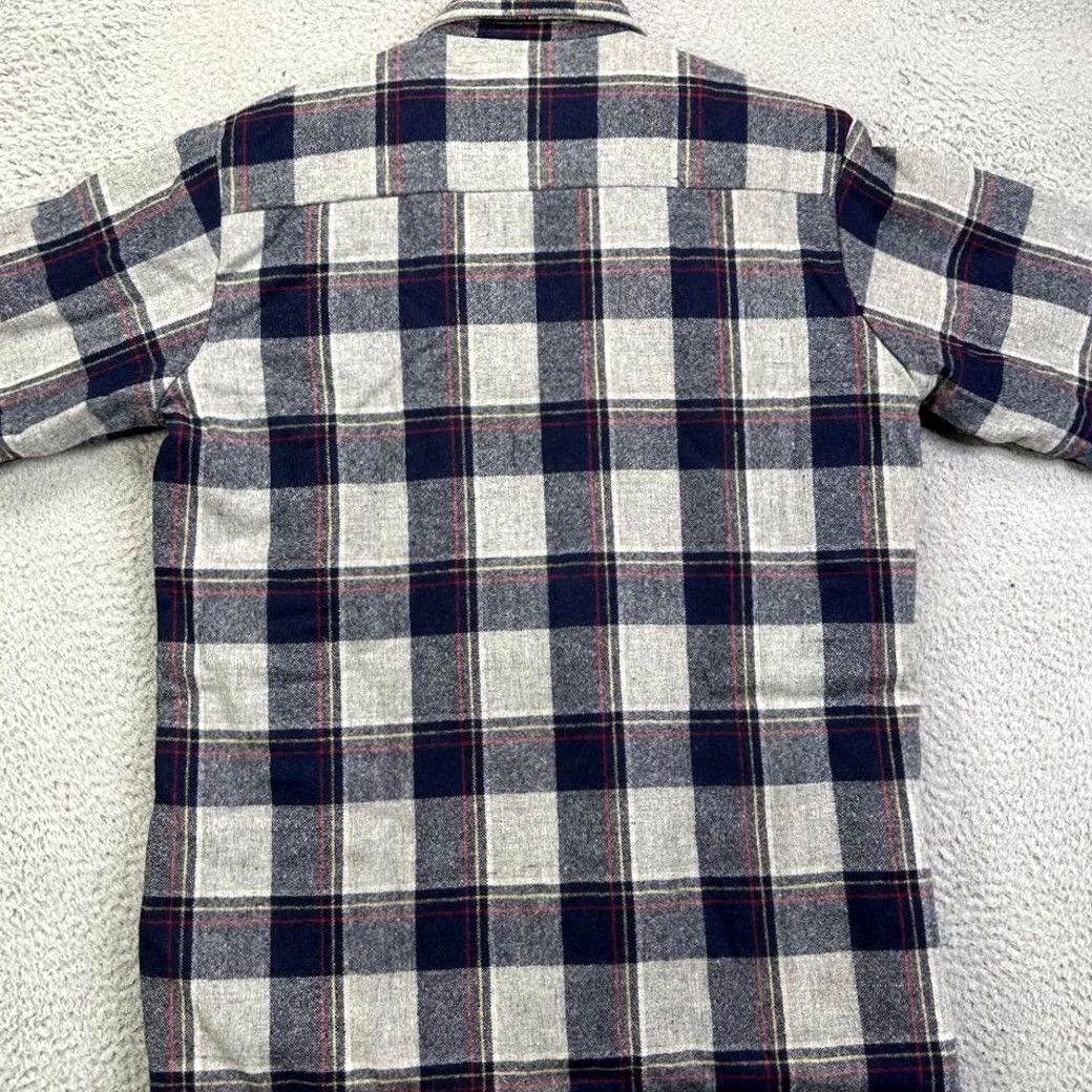 Rails Trails End Shacket Shirt Mens Medium Blue Plaid Wool Nylon Quilted Flap Pockets Shacket Shirt Button-Up Barn? Size US M / EU 48-50 / 2 - 3 Thumbnail