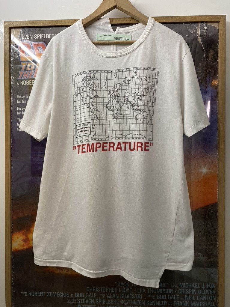 Off White Map Around Temperature ロンt Off White Temperature Tee | Grailed