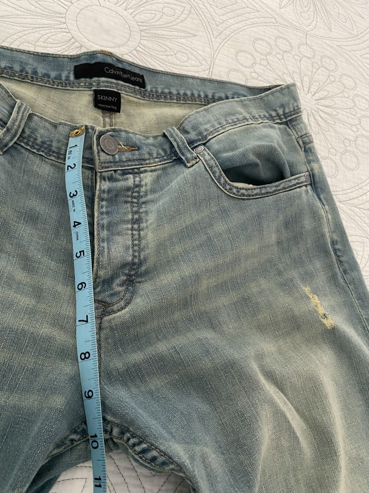 Calvin Klein Calvin Klein CK Jeans Mens Stretch Skinny Blue Size 34x27 Size US 34 / EU 50 - 6 Thumbnail