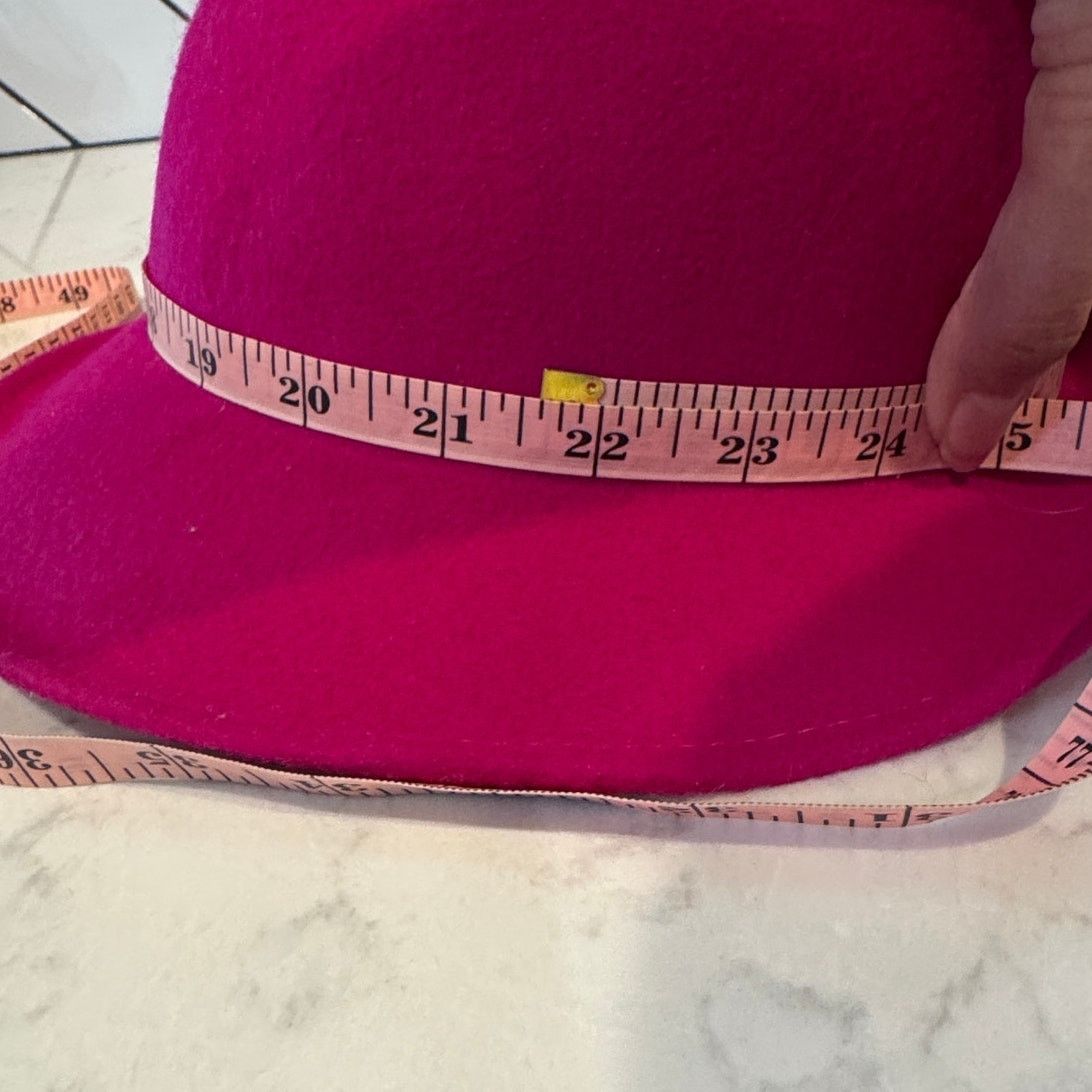 Vintage Vintage wool fuchsia big flower front women’s kids Blossom Size ONE SIZE - 6 Thumbnail