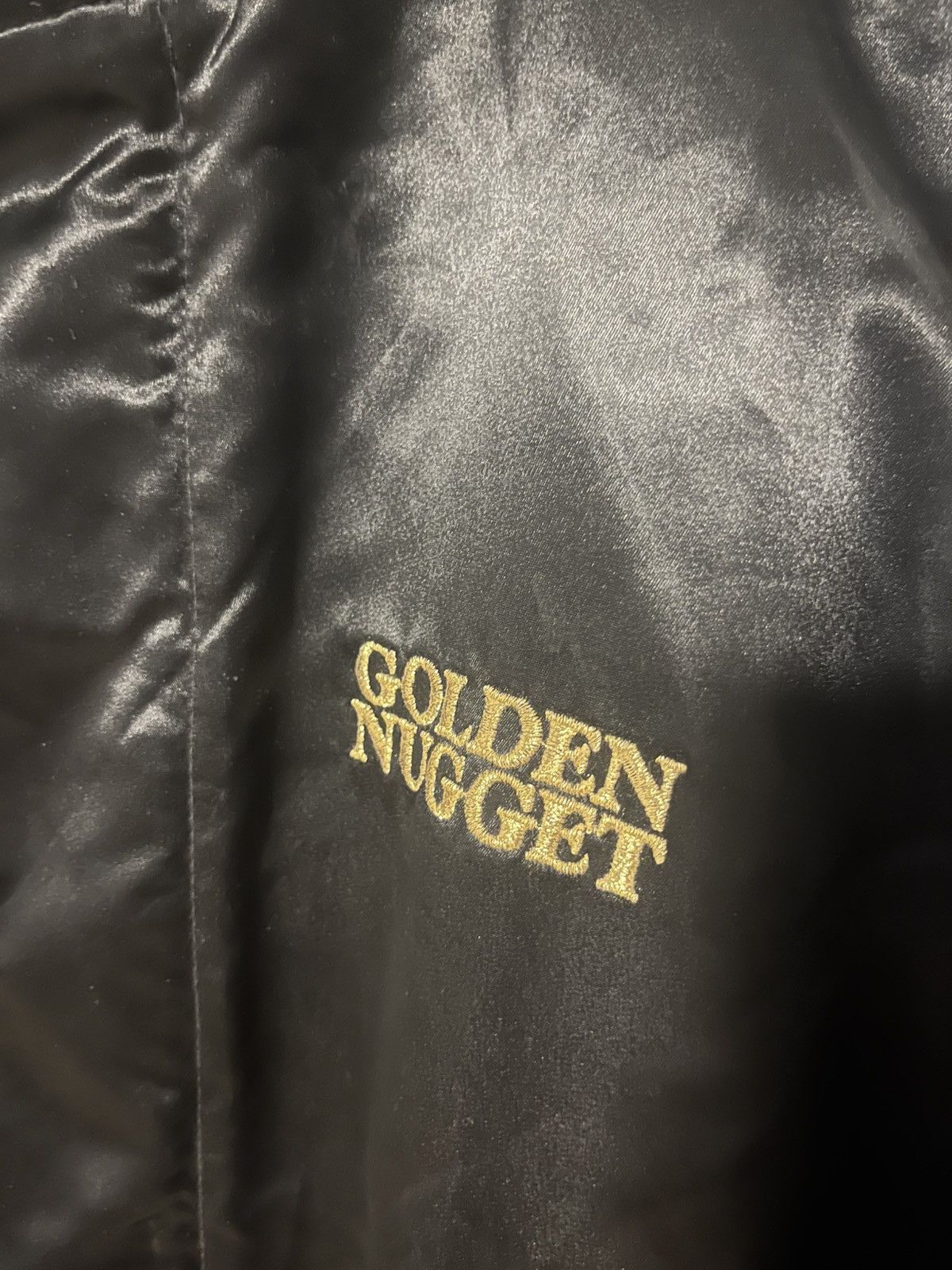 Fruit Of The Loom Vintage 80 90’s Golden Nugget Las Vegas Casino bomber Jacket Size US L / EU 52-54 / 3 - 3 Thumbnail