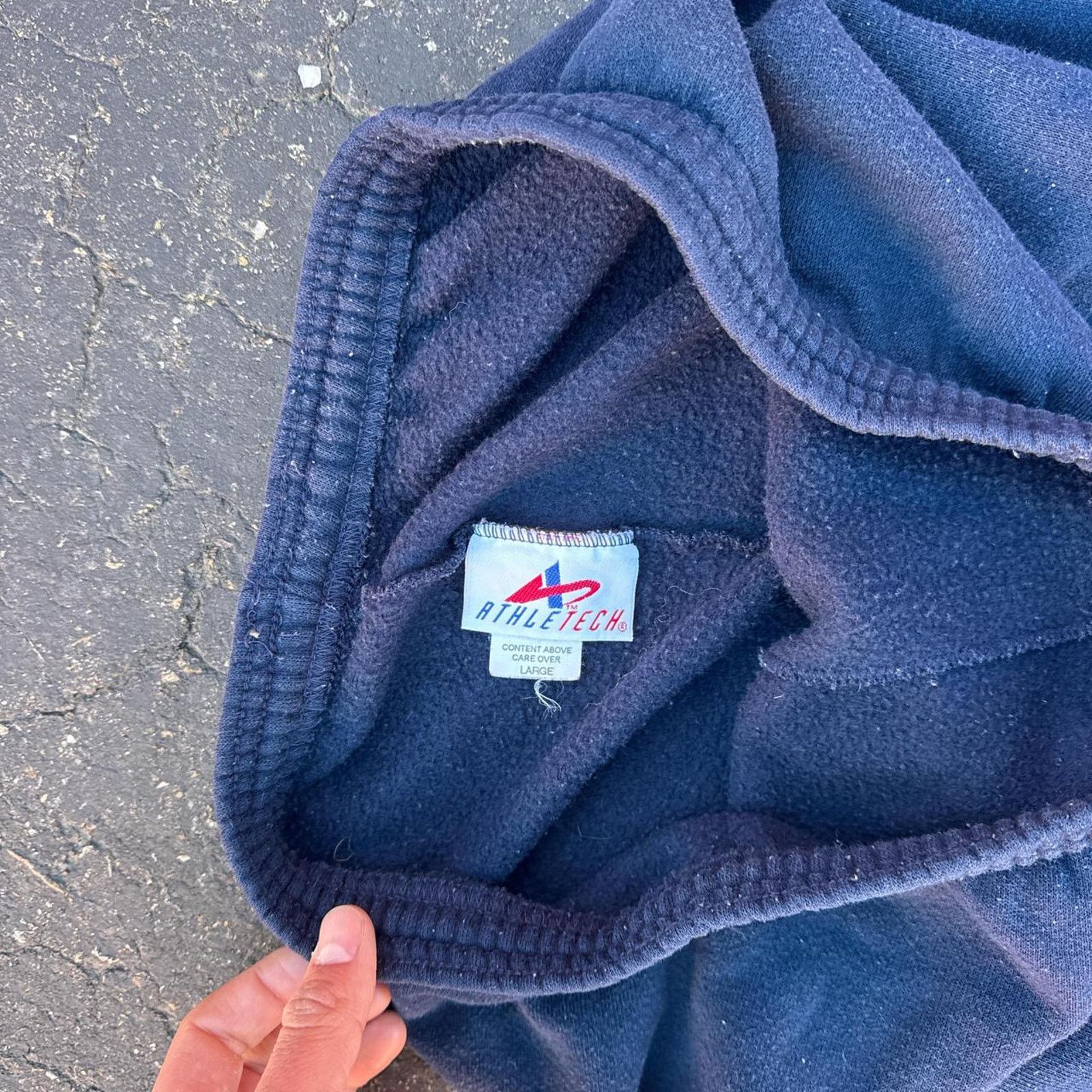 Vintage Vintage 90s Athletech Baggy Blue Sweatpants – Size Large Size US 30 / EU 46 - 4 Thumbnail