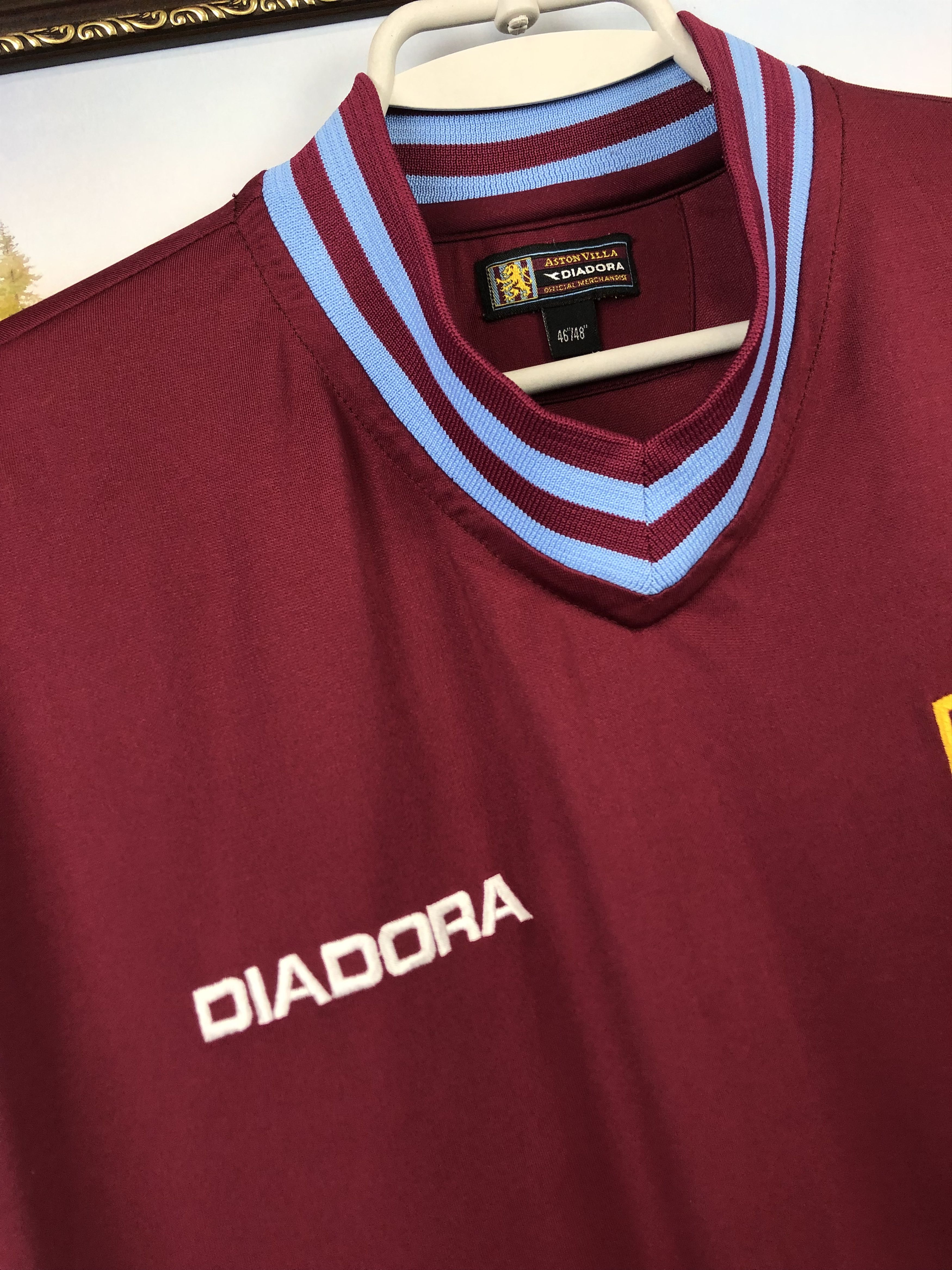 Vintage Aston Villa Home football shirt 2002 Soccer Jersey Rare Size US XL / EU 56 / 4 - 5 Thumbnail