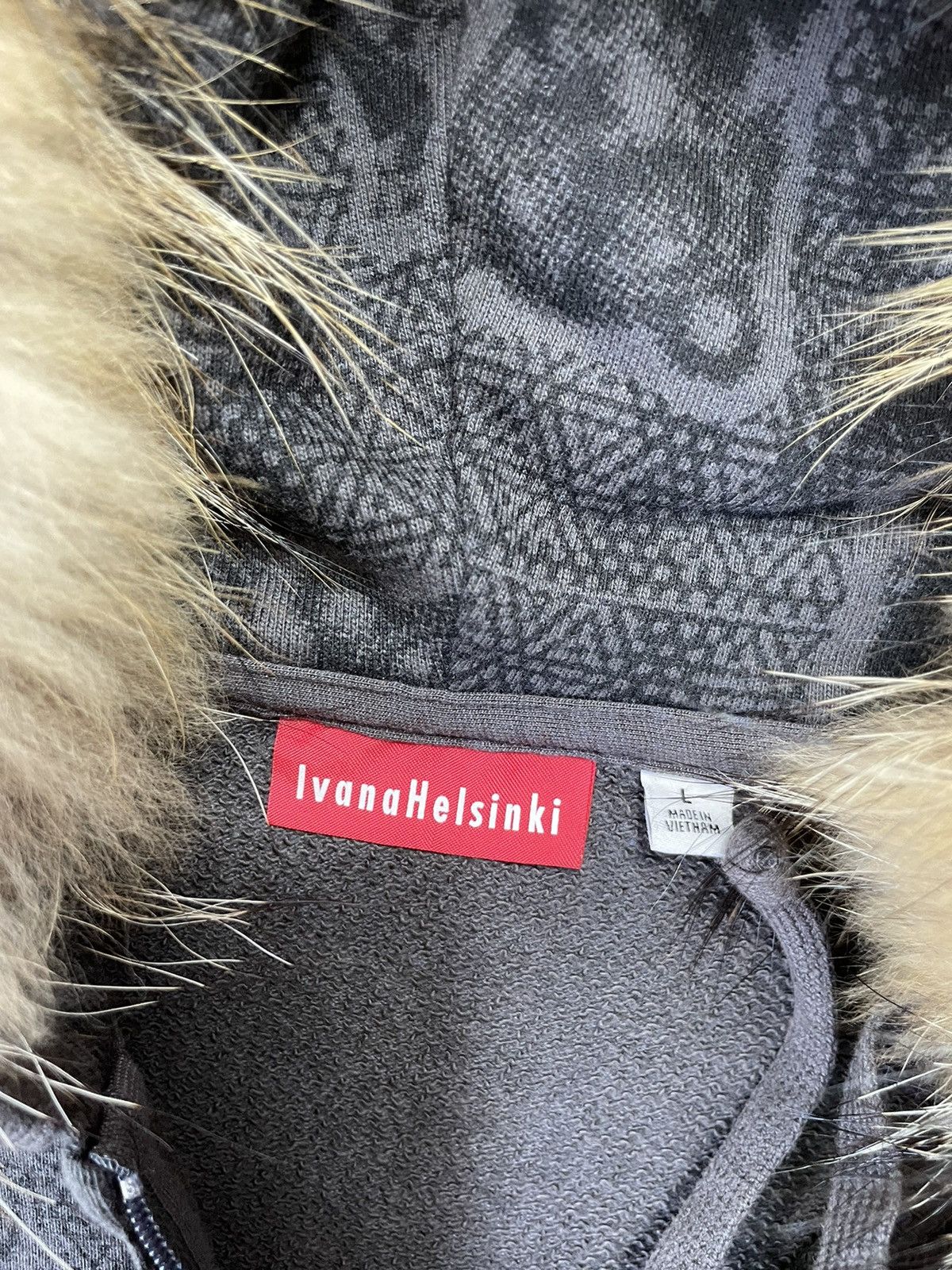 In The Attic Ivana helsinki Zip Fur Hoodie Tiger Printed ifsix style Size L / US 10 / IT 46 - 4 Thumbnail