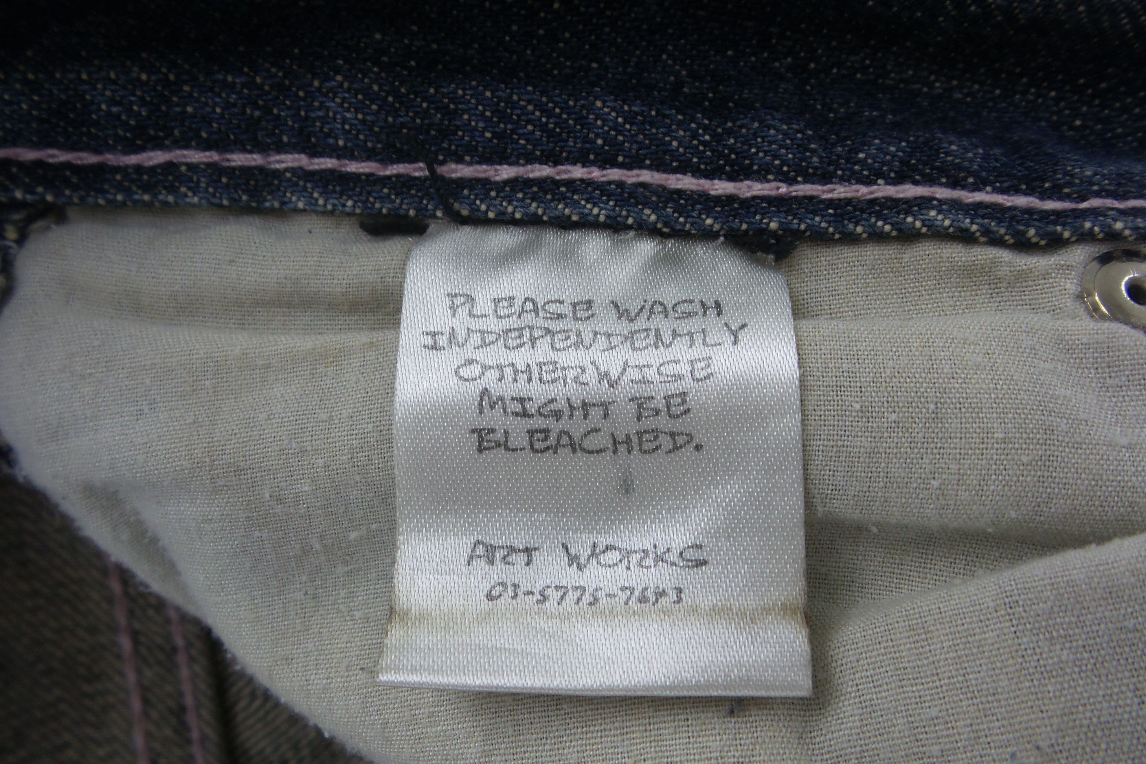 Japanese Brand Artinero Distressed Design Jeans W32xL41 Size US 32 / EU 48 - 4 Thumbnail