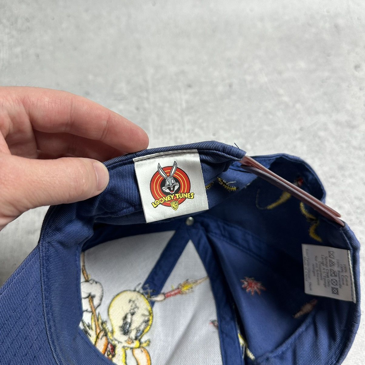 Vintage × Warner Bros Vintage 1998 Looney Tunes Warner Bros Streetwear Cap Size ONE SIZE - 6 Thumbnail