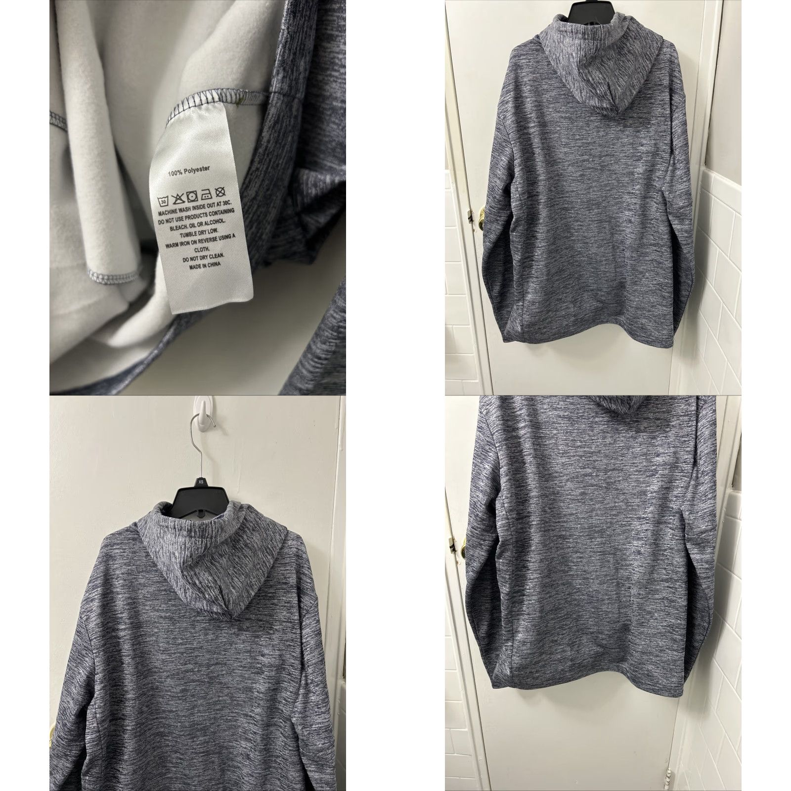 Vintage Maelreg Performance Hoodie Mens XL Blue Pullover Long Sleeve Reflective Accent Sports Golf Lightweight Set Athletic Fit Size US XL / EU 56 / 4 - 8 Thumbnail