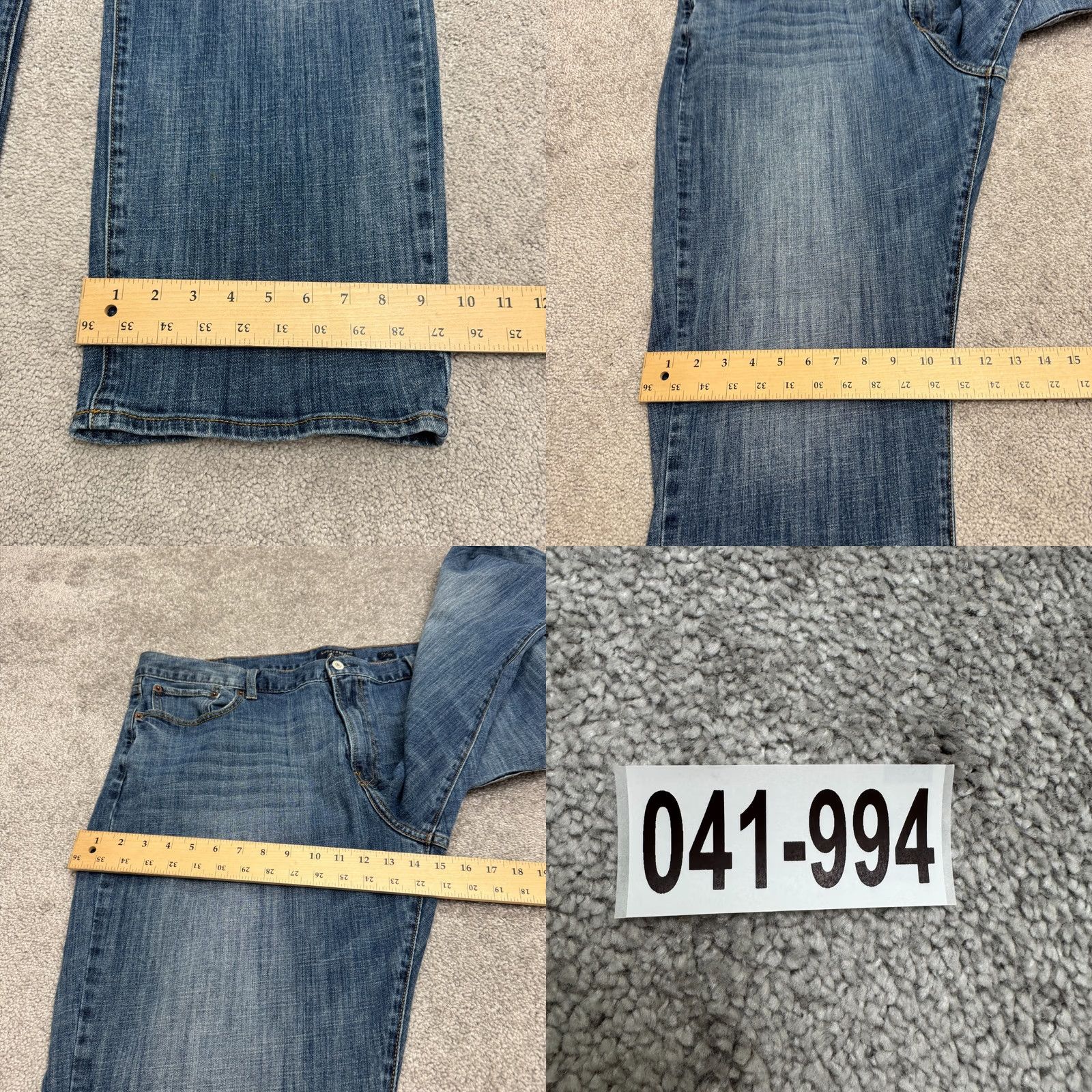 Lucky Brand Lucky Brand 181 Relaxed Fit Denim Jeans 42x30 Blue Medium Wash Cotton Casual Men 5-Pocket USA Logo Designer Jeans Regular Size 36 Inseam 29” Size US 36 / EU 52 - 11 Thumbnail