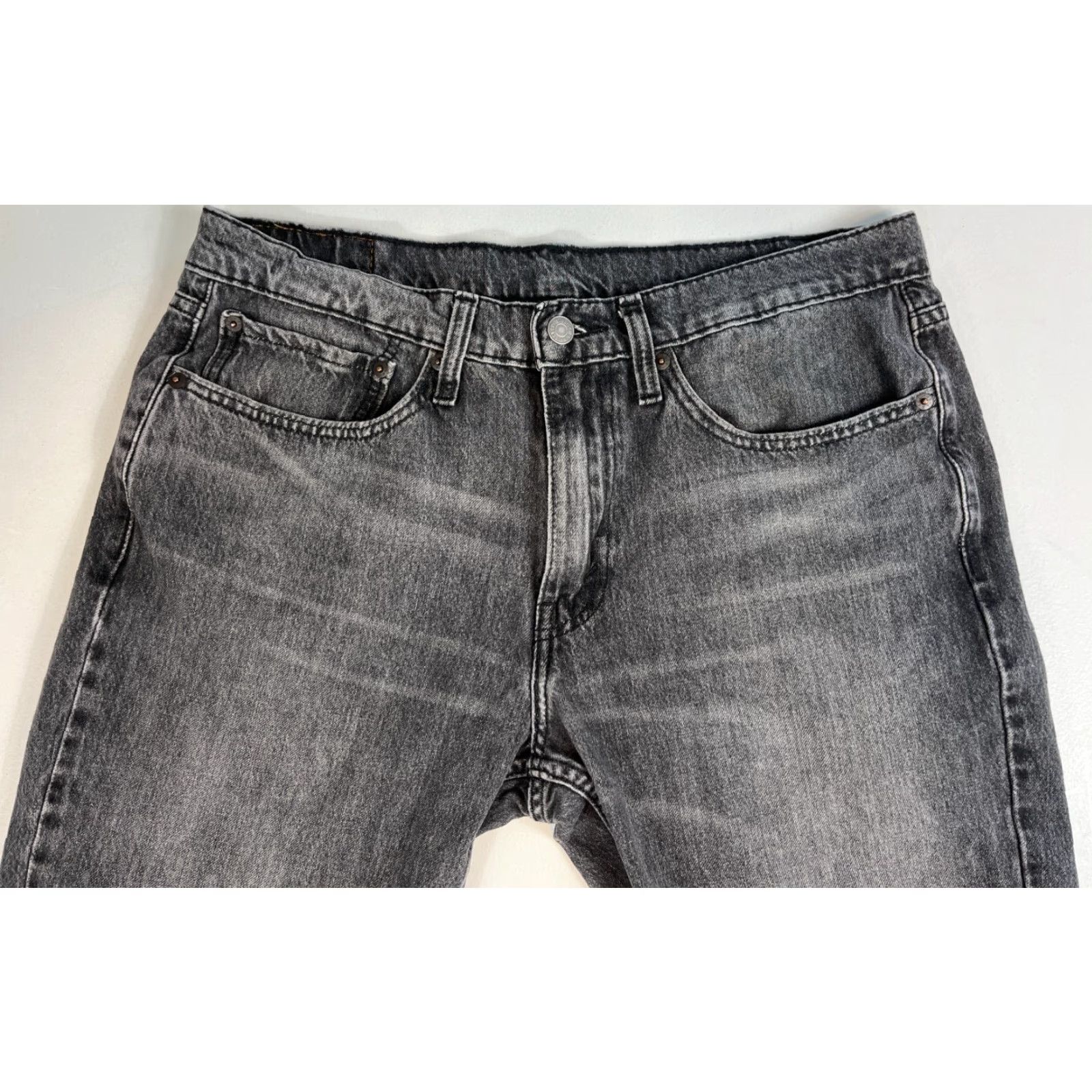 Levi's Levi's 514 Straight Jeans Black Sz 34x30 Mens Denim Cotton Blend Stretch Regular Inseam 30in 34x30 jeans Mens Black Gray Levi's 514 90s Size US 34 / EU 50 - 4 Thumbnail