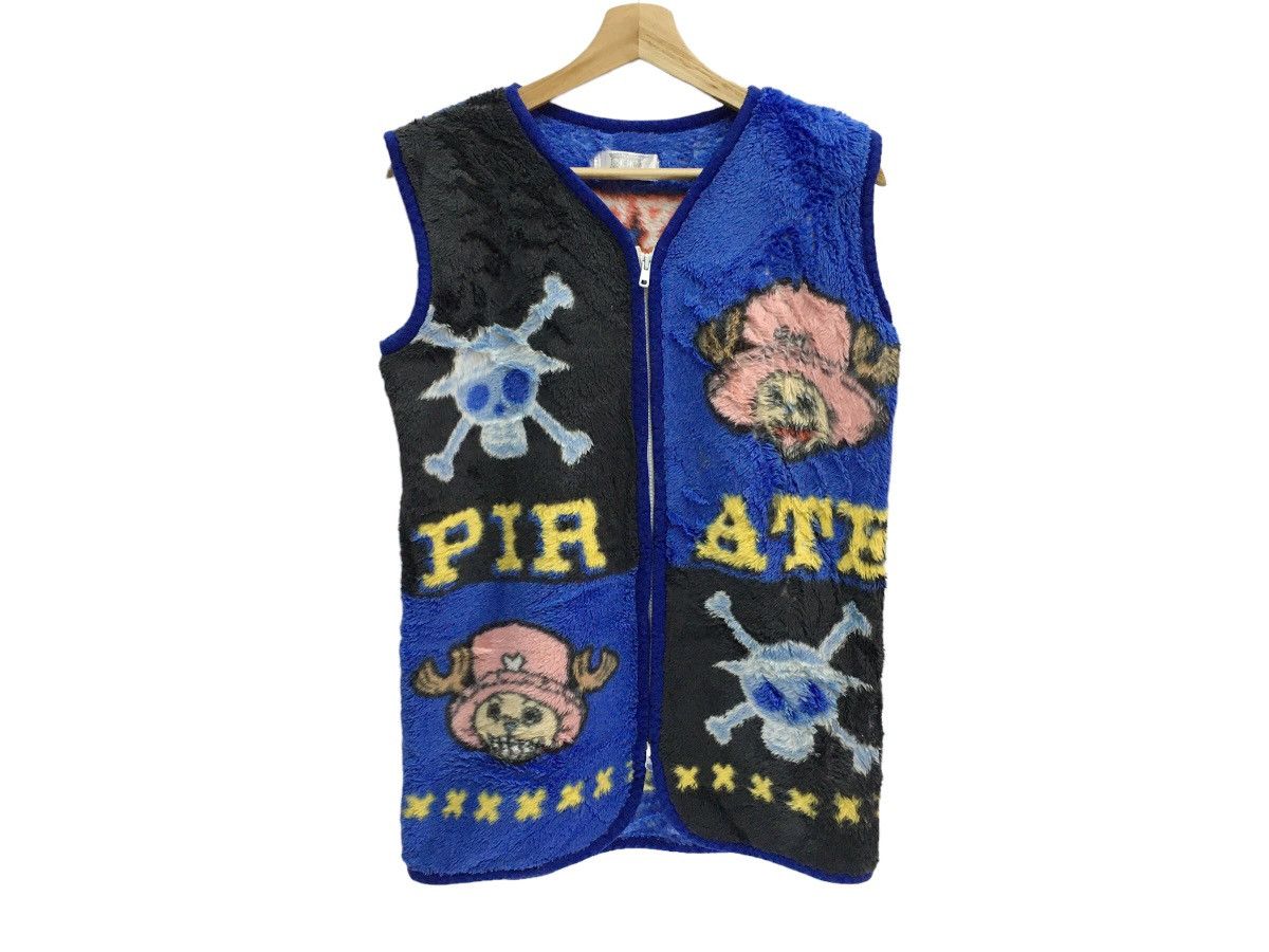 Image of One Piece Vest Fleece in Blue, Men's (Size Small)