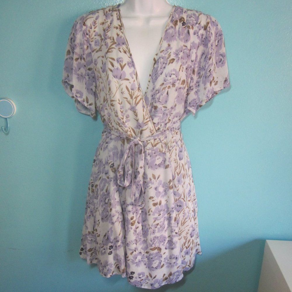 Chan Luu Chan Luu Purple Floral Wrap Dress Size M Size M / US 6-8 / IT 42-44 - 9 Thumbnail