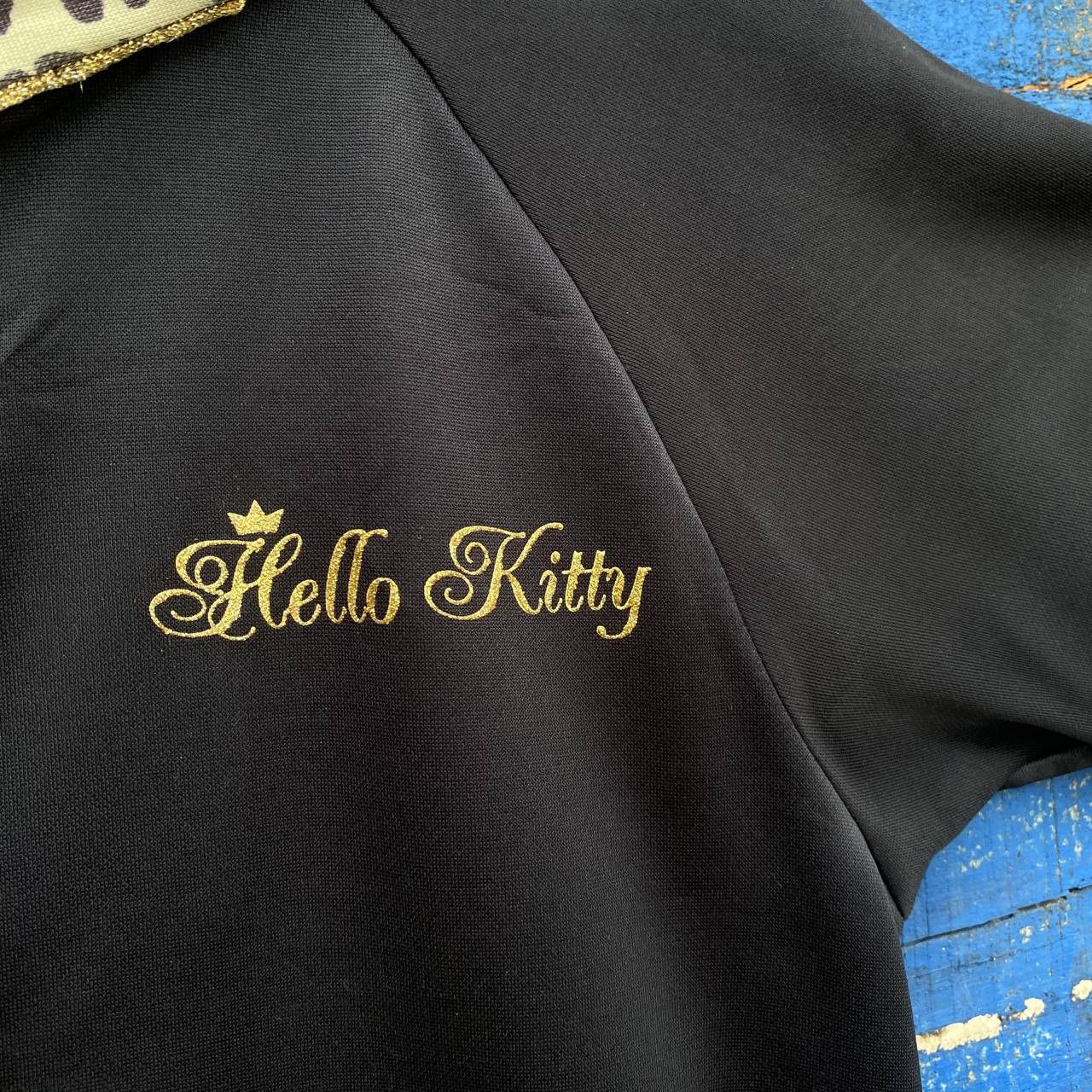 Japanese Brand × Vintage Vintage Hello Kitty Lepord Short Sleeve Zipper Hoodie Size US M / EU 48-50 / 2 - 7 Thumbnail