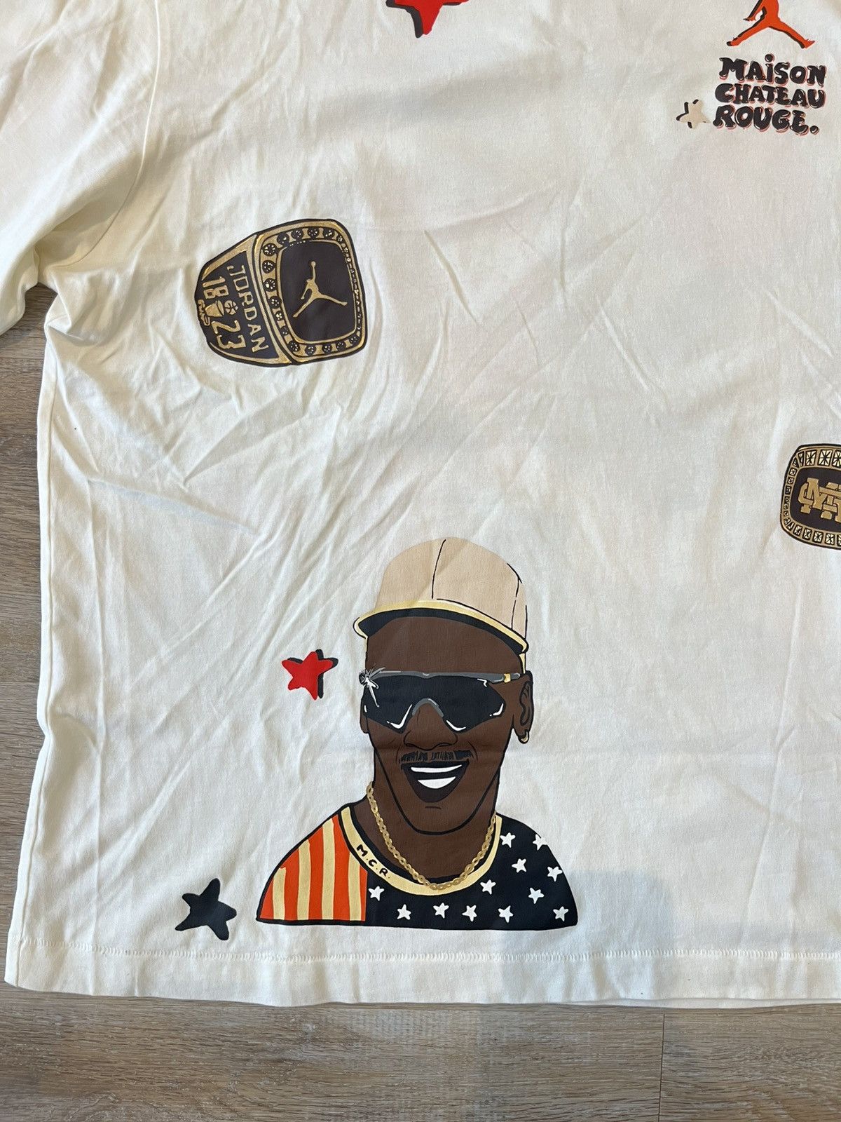 Jordan Brand Tshirt Jordan x Maison Chateau Rouge (size L) Size US L / EU 52-54 / 3 - 2 Thumbnail