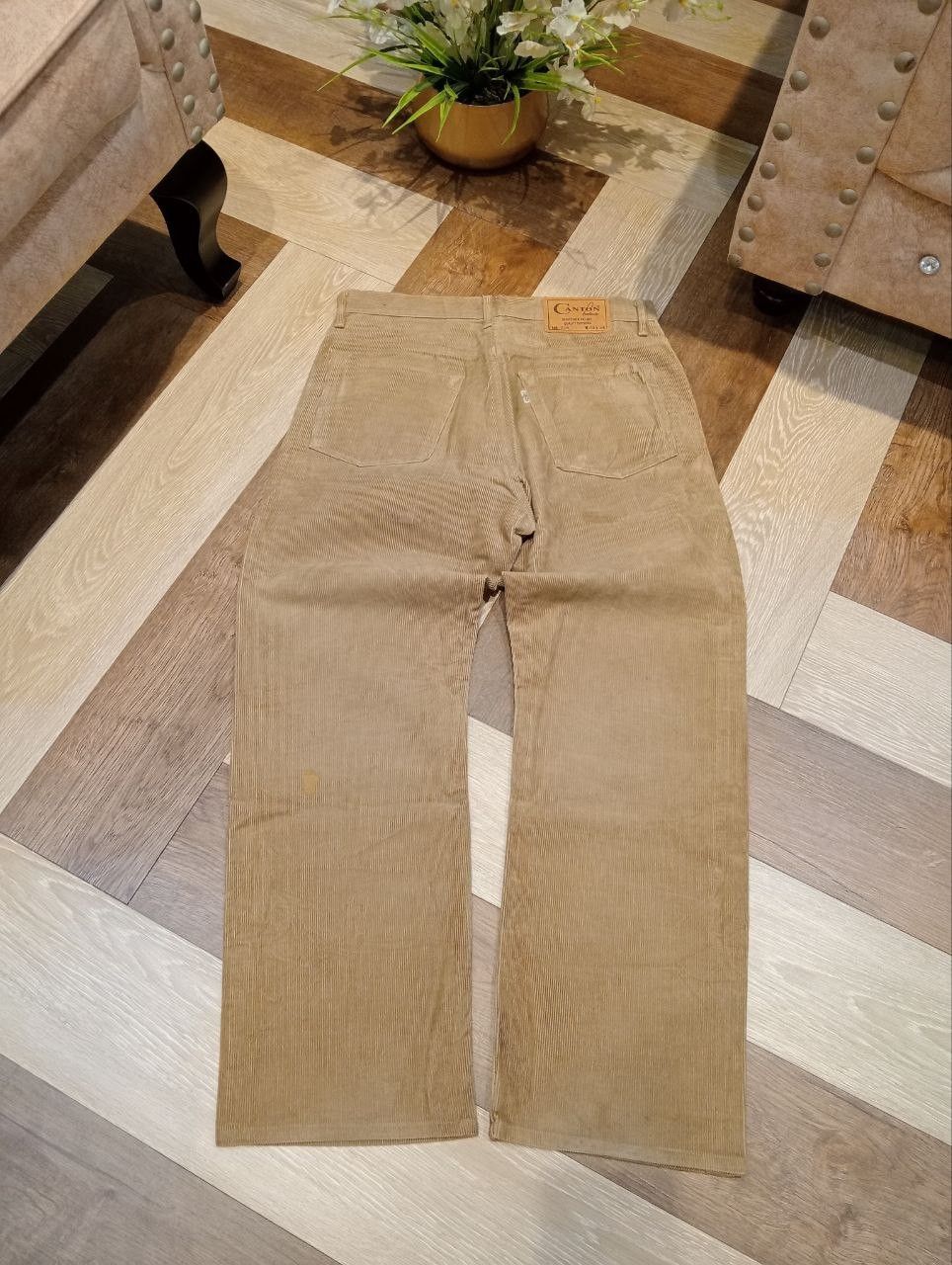 Vintage CANTON LOT 518 SANFORIZED UNION MADE CORDUROY PANTS Size US 30 / EU 46 - 8 Thumbnail