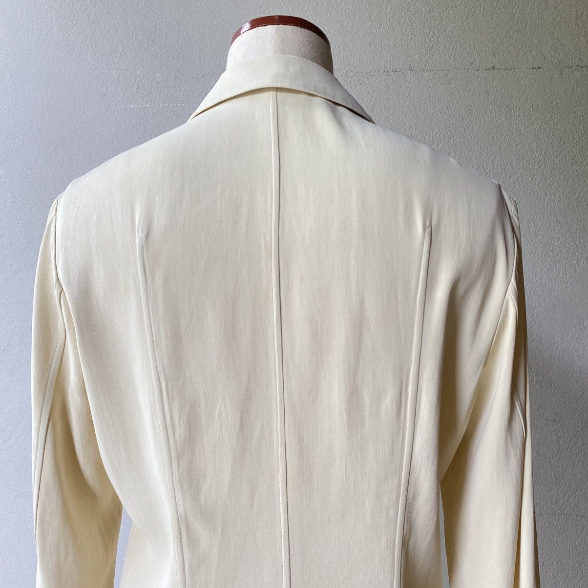 Jil Sander JILSANDER Yellow Tailored Blazer with Front Pockets Size XXS / US 00 / IT 34 - 6 Thumbnail