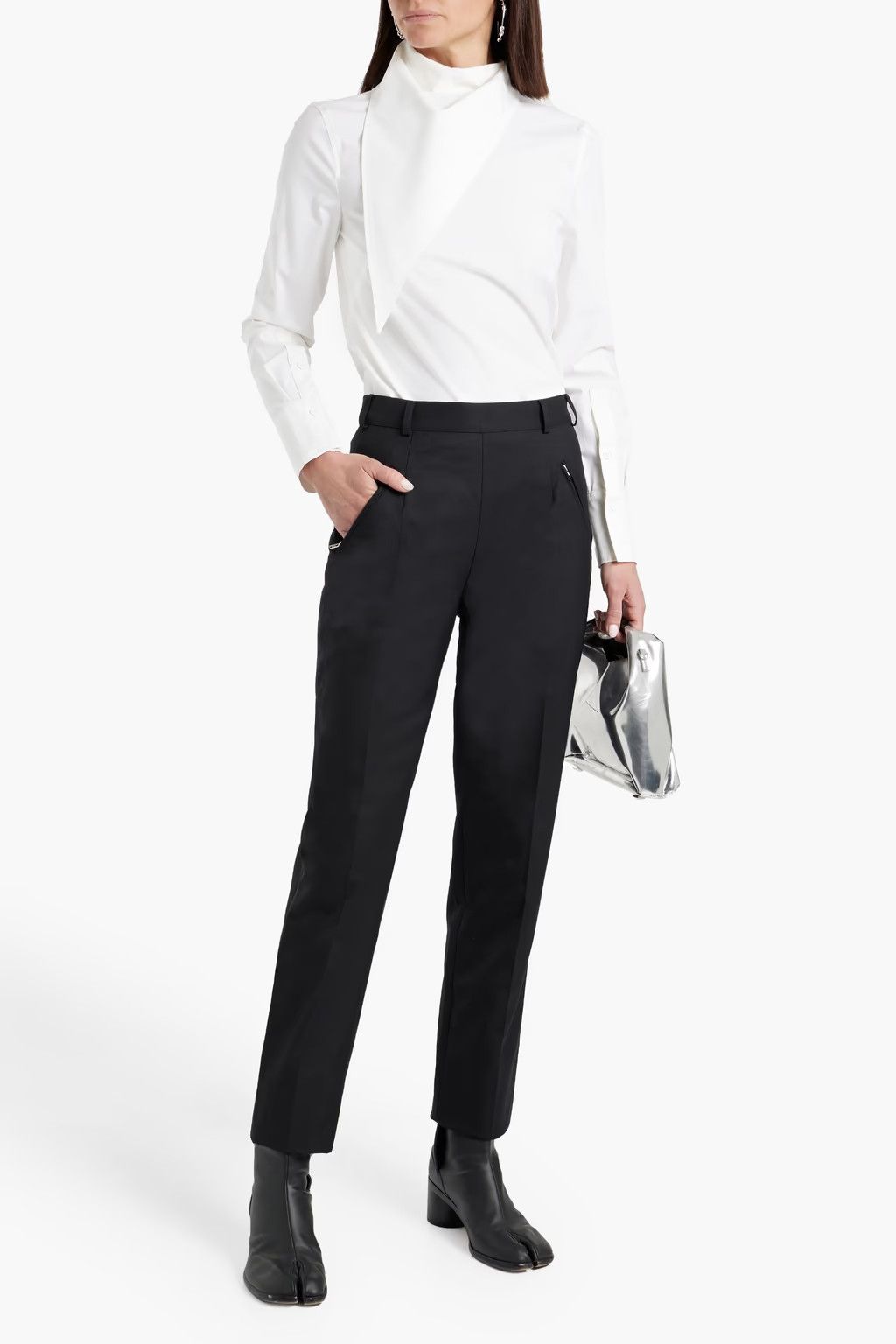Maison Margiela o1y0625 Casual Pant in Black Size 30" / US 8 / IT 44 - 4 Thumbnail