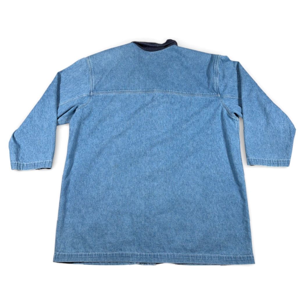 Denime VINTAGE Marsh Landing Chore Coat Womens XL Blue Denim Corduroy 90s Jacket Size XL / US 12-14 / IT 48-50 - 3 Thumbnail
