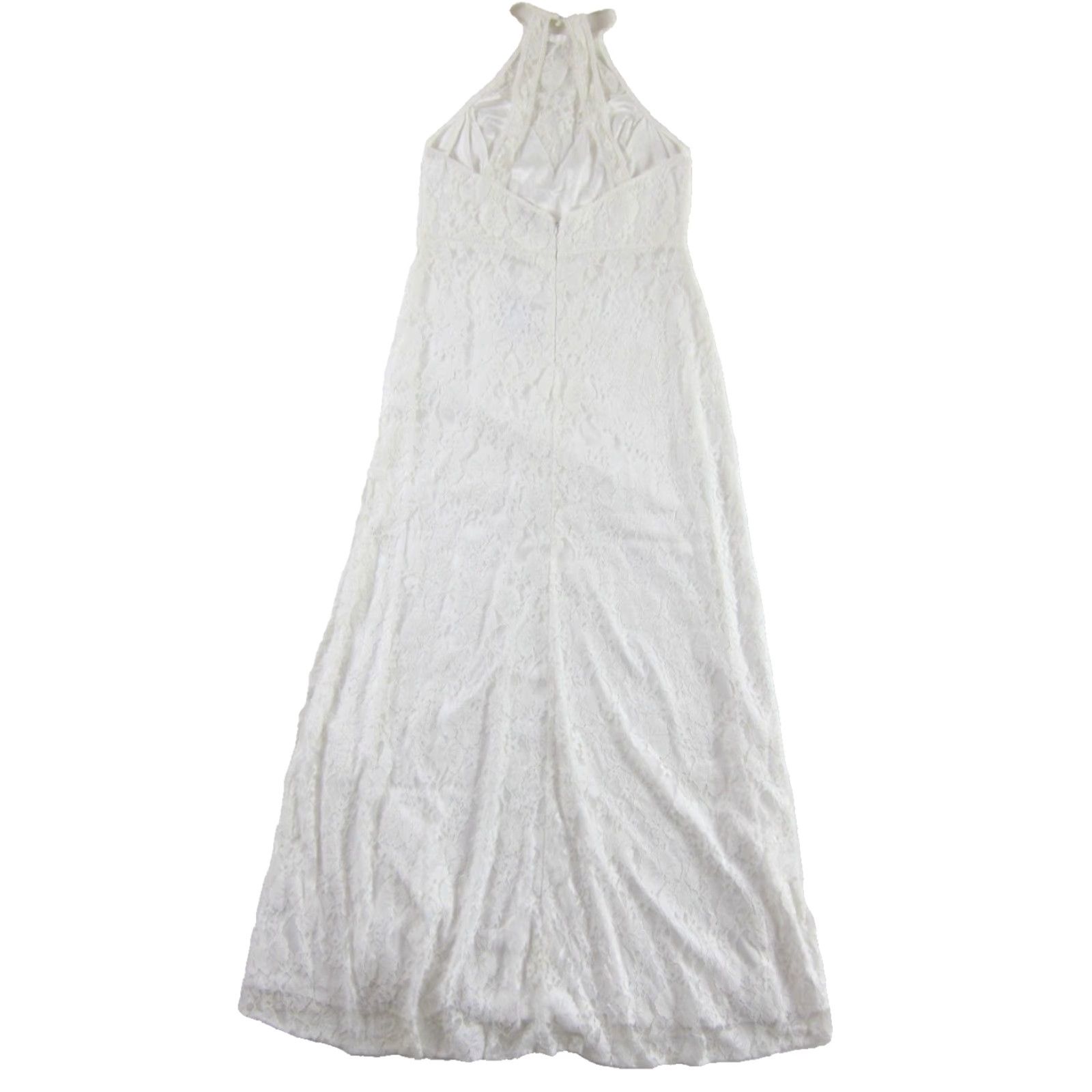 Lulus Lulus Dress NWT Ivory Lace Sleeveless Long Halter Mock Neck Wedding XL Size XL / US 12-14 / IT 48-50 - 5 Thumbnail