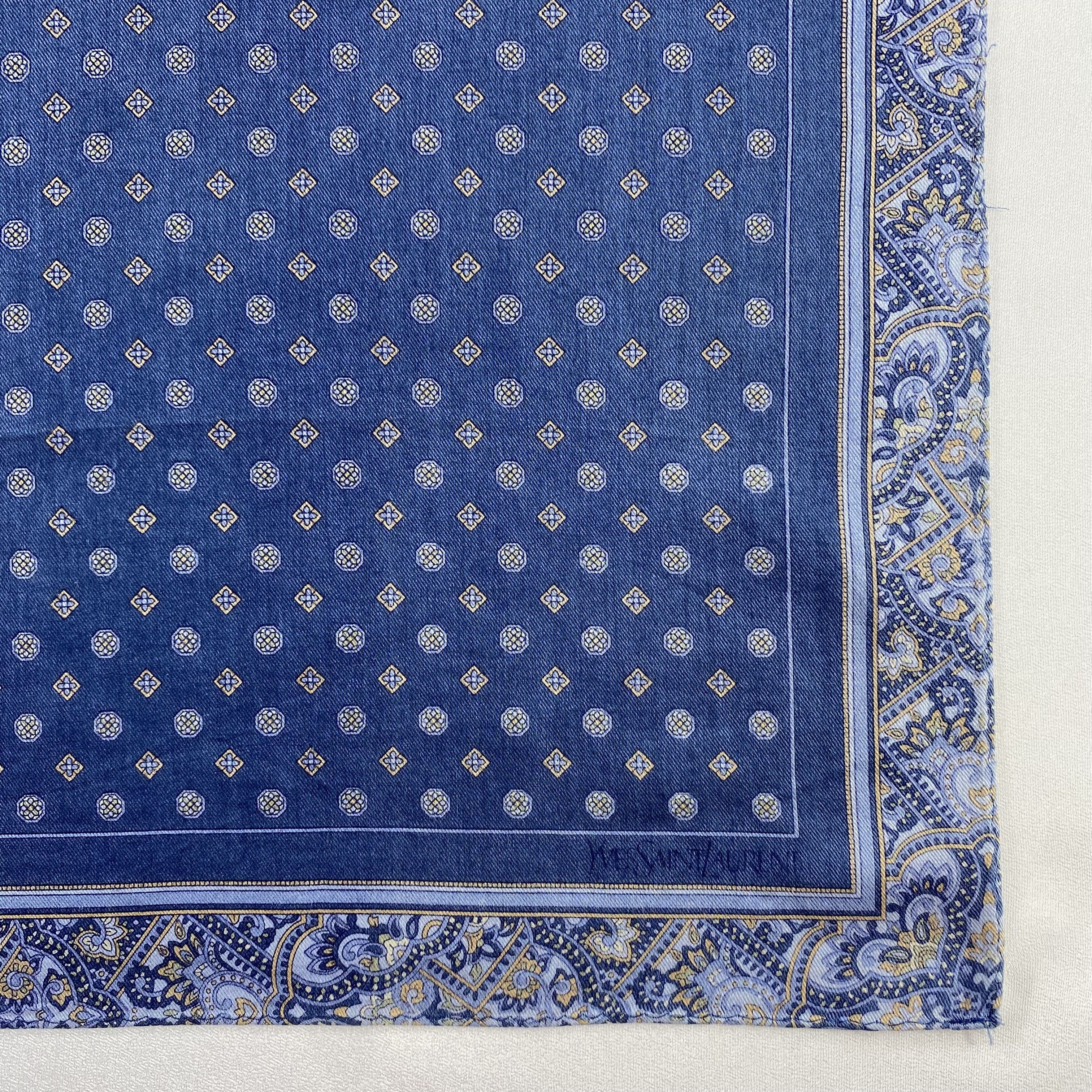 Vintage Yves Saint Laurent Handkerchief / Neckerchief-P1621 Size ONE SIZE - 3 Thumbnail