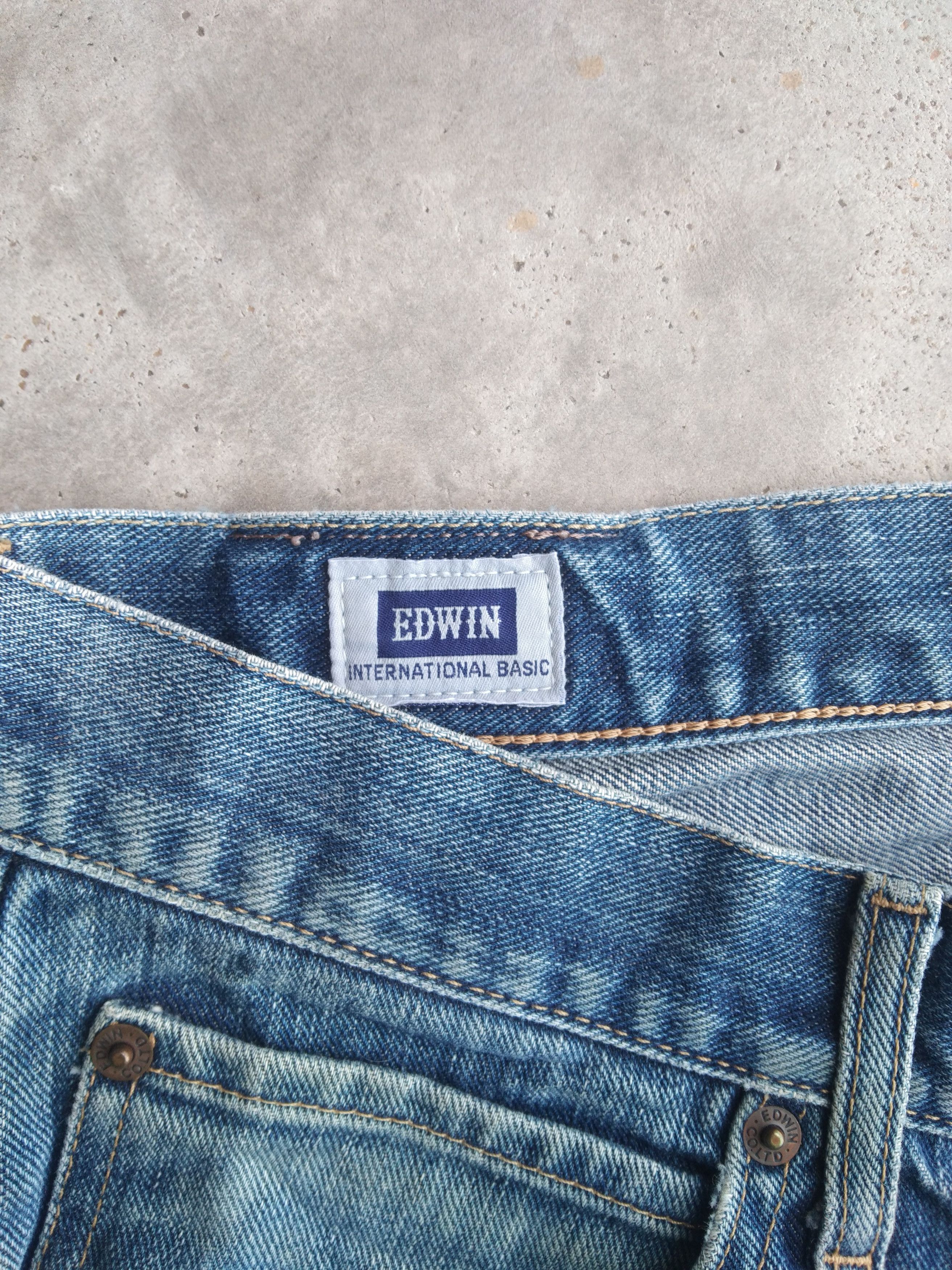 Edwin Vintage Edwin Faded Blue Distressed Jeans 34x29 Size US 34 / EU 50 - 7 Thumbnail