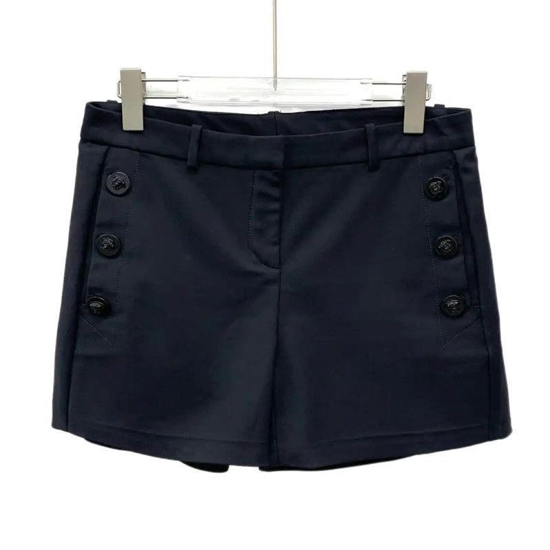 Versace Versace Black Cotton Women's Shorts 0089 Size 23" - 1 Thumbnail