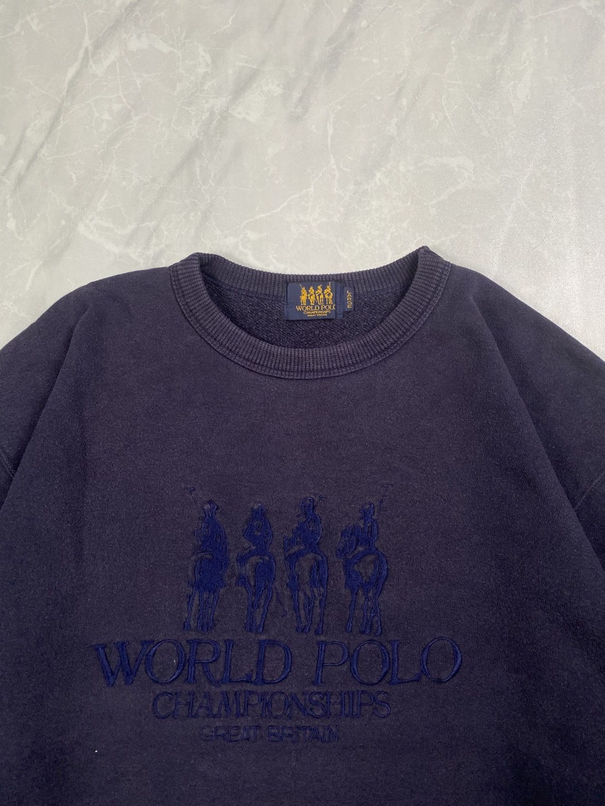 Beverly Hills Polo Club Vintage 90s Great Britain World Polo Championship Crewneck Size US M / EU 48-50 / 2 - 2 Thumbnail