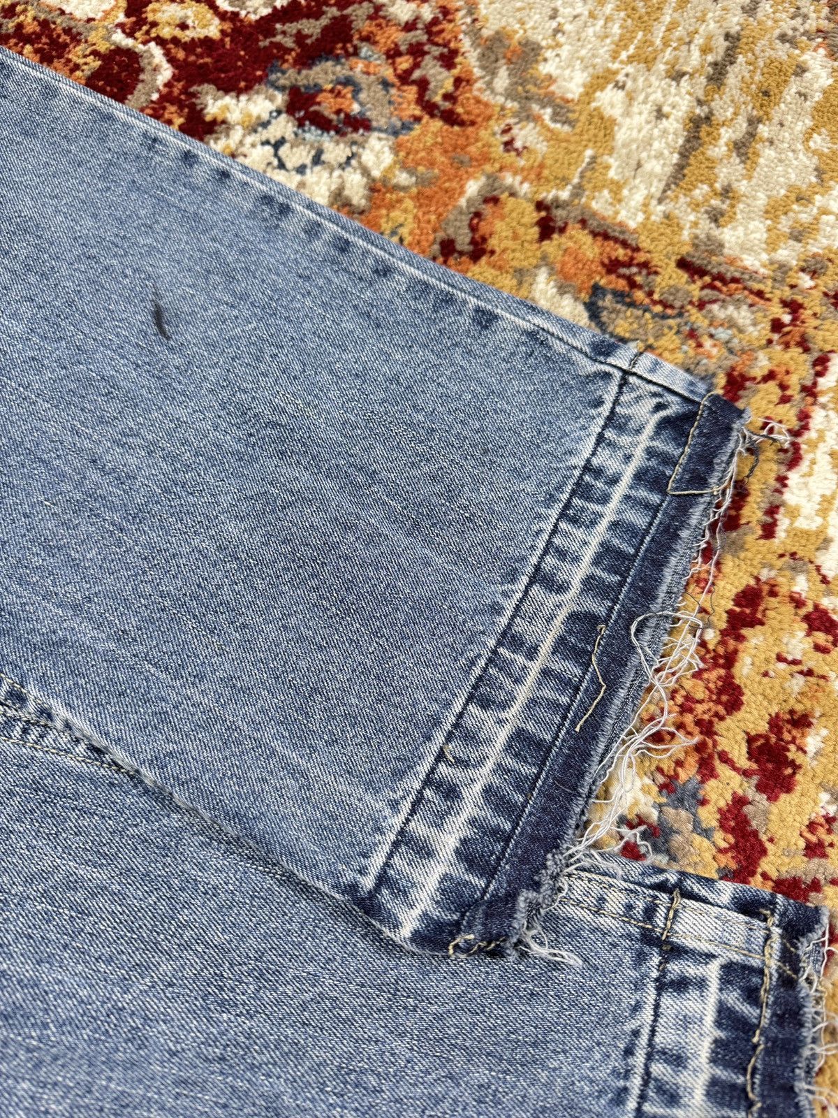 Vintage ᶠᵃⁿᶜʸᵍᵘʸ Vintage Baggy Washed Denim Jeans Wide leg Y2K Size US 33 - 5 Thumbnail