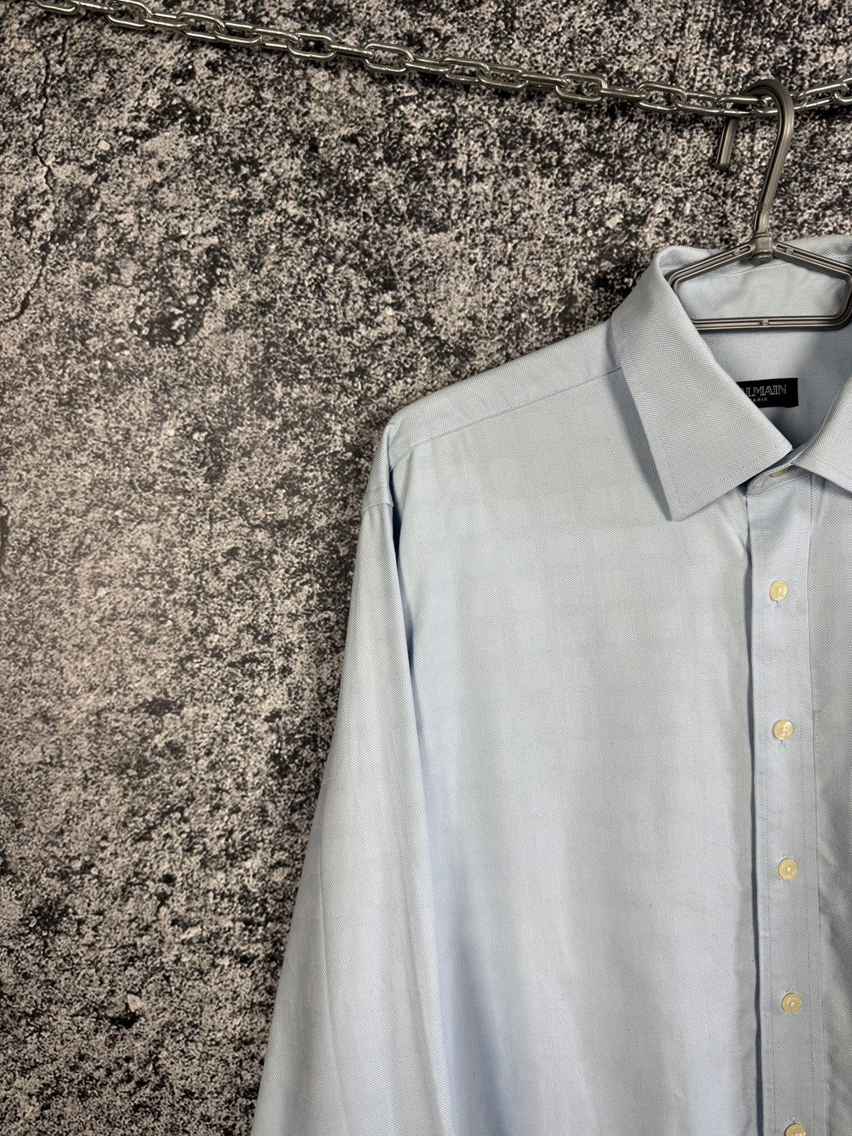 Balmain Balmain Paris Long Sleeve Shirt Button Up Vintage Size 42 Size US XL / EU 56 / 4 - 3 Thumbnail