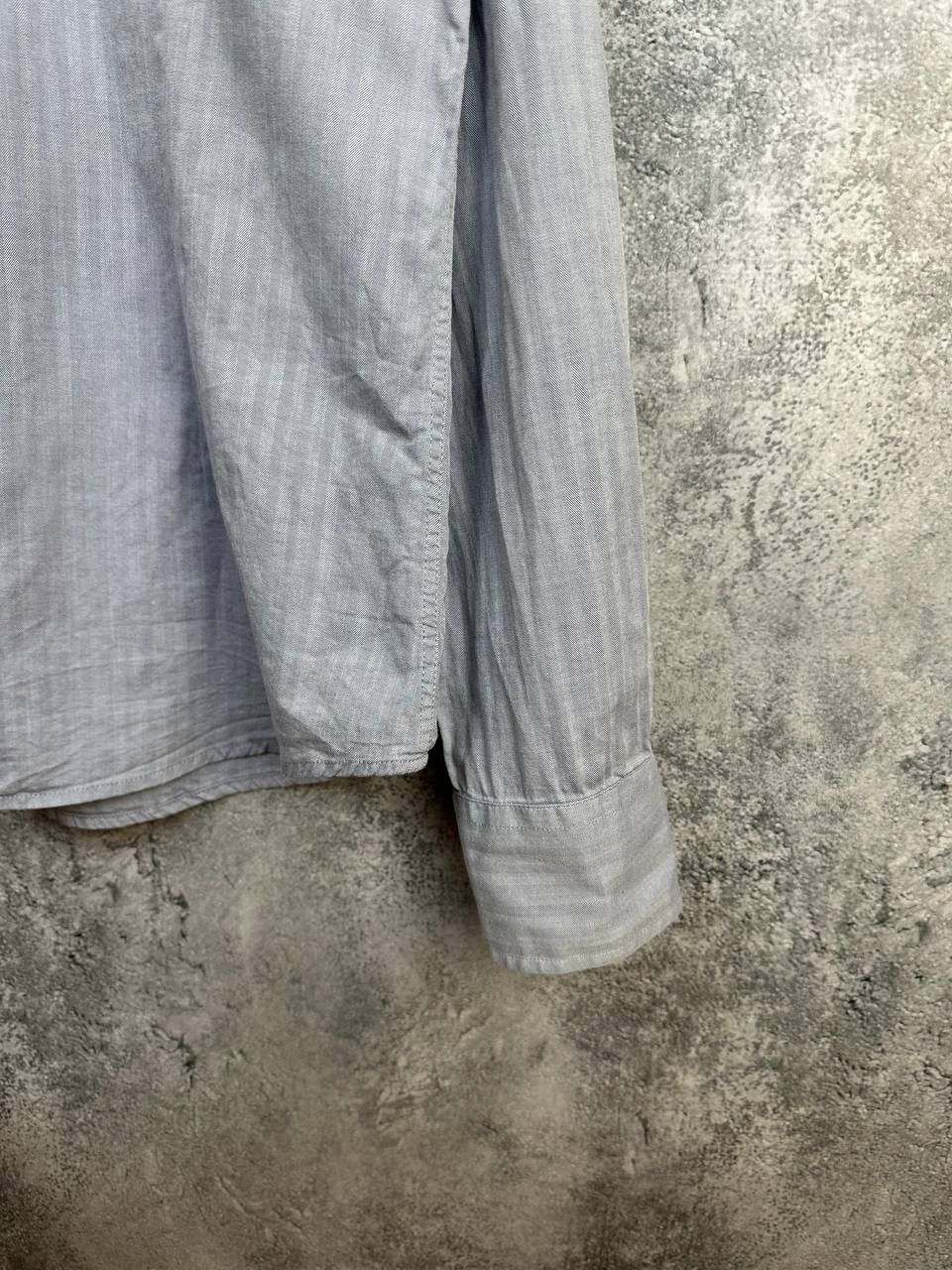 Romeo Gigli Romeo Gigli Milano Slim Fit Button-Up Shirt Light Gray/Blue Size US XL / EU 56 / 4 - 8 Thumbnail