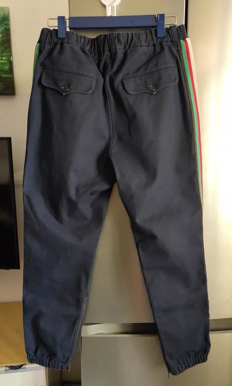 Gucci GucciClassic Logo printed side striped trousers zipper casu Size US 30 / EU 46 - 2 Thumbnail