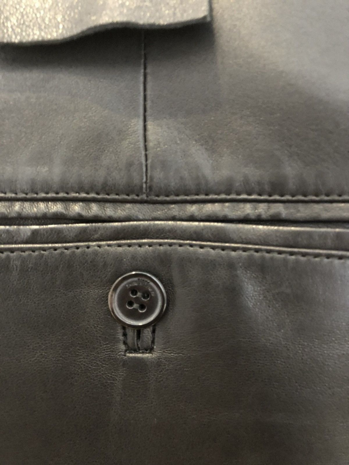 Hedi Slimane × Saint Laurent Paris 1 of 1 SS14 Sample Leather Pleated Trouser Size US 29 - 7 Thumbnail